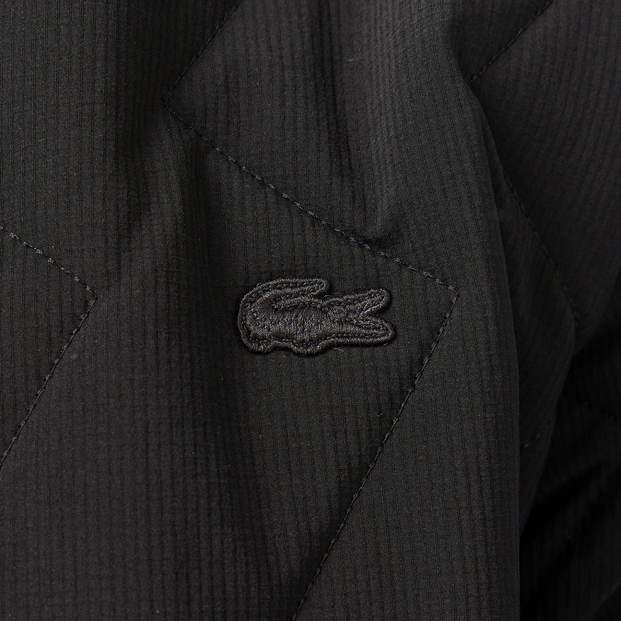 Erkek Dik Yaka Kapitone Siyah Mont