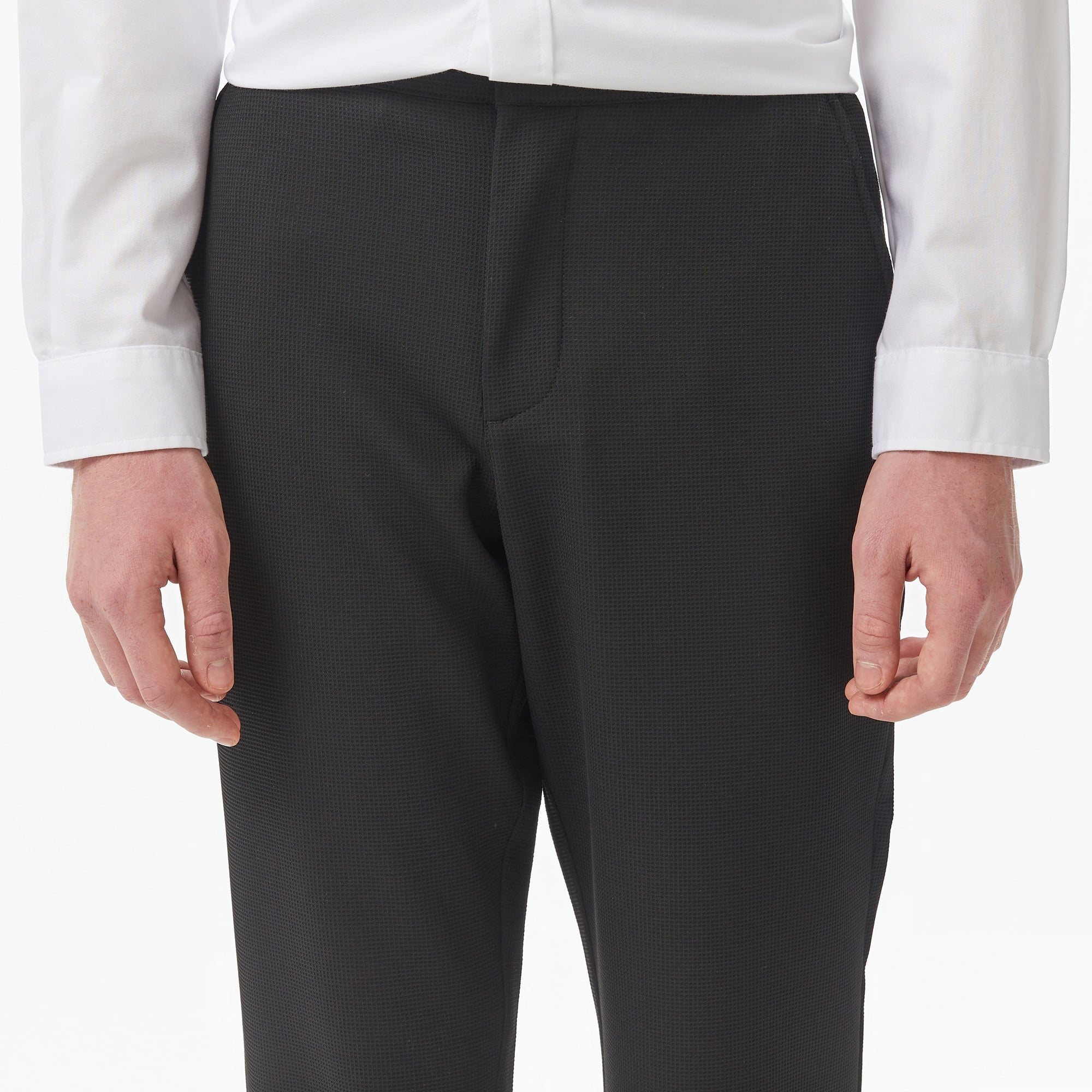 Erkek Tapered Fit Siyah Pantolon