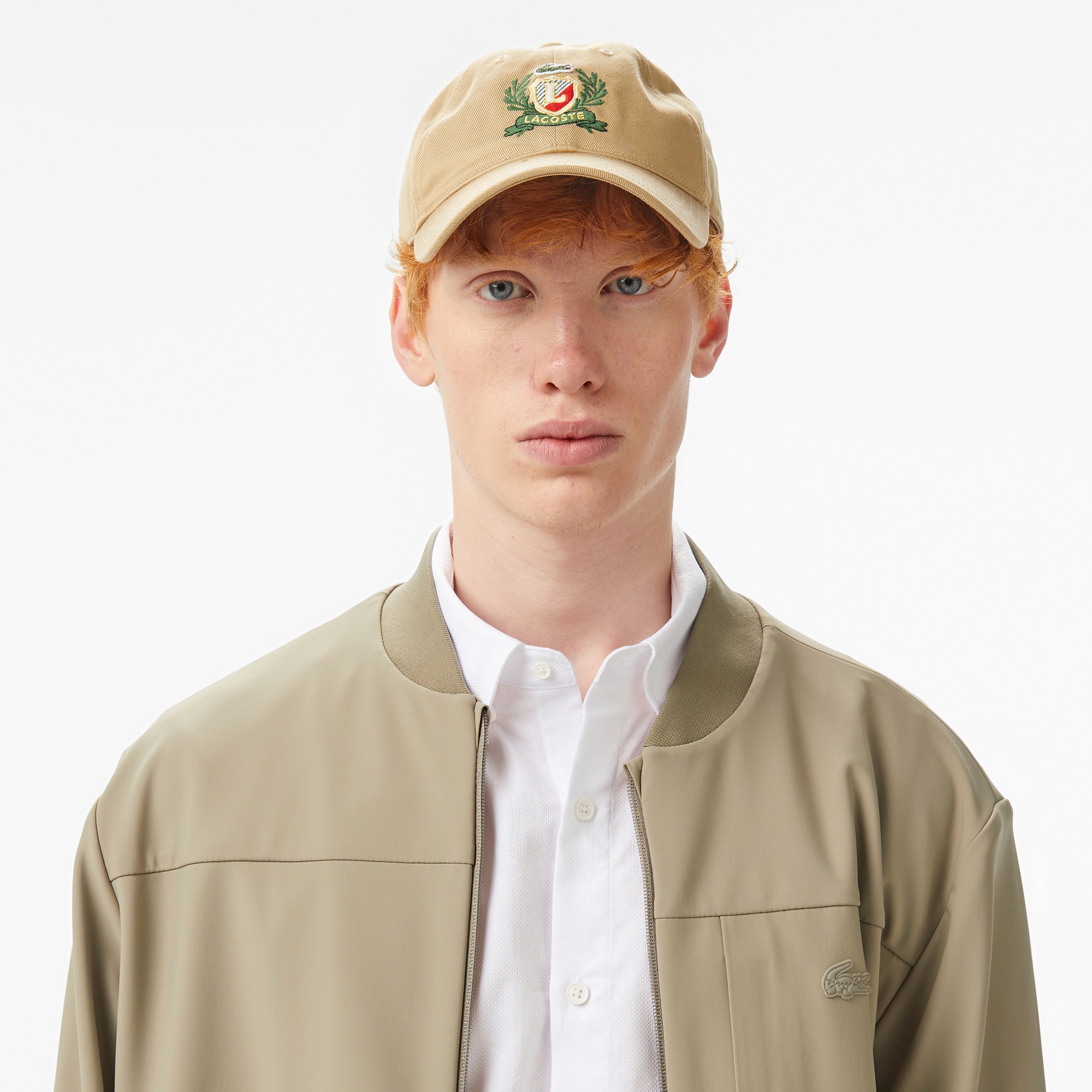 Erkek Hakim Yaka Açık Kahverengi Bomber Ceket