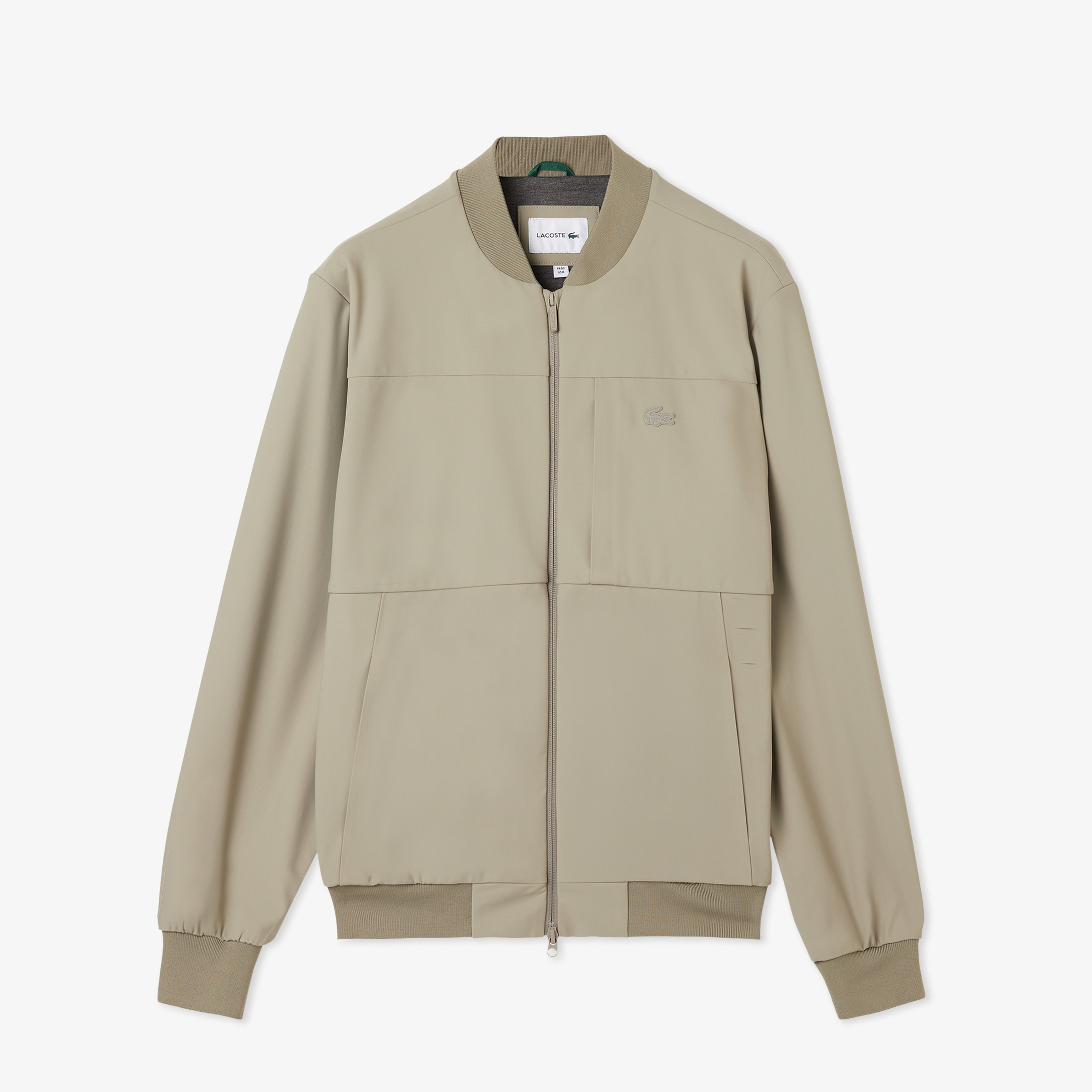 Erkek Hakim Yaka Açık Kahverengi Bomber Ceket