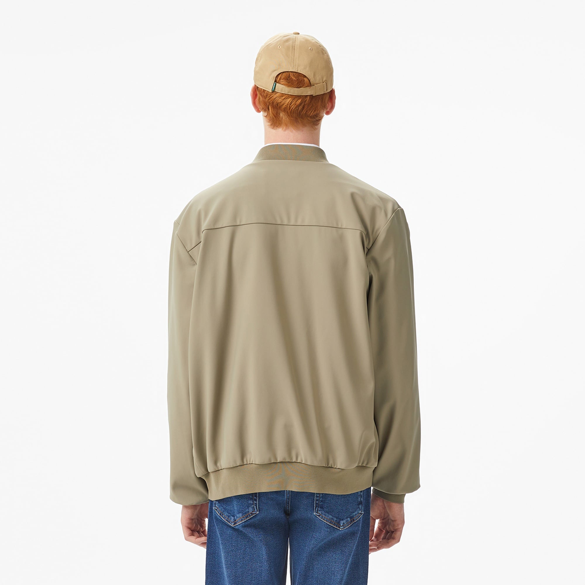 Erkek Hakim Yaka Açık Kahverengi Bomber Ceket