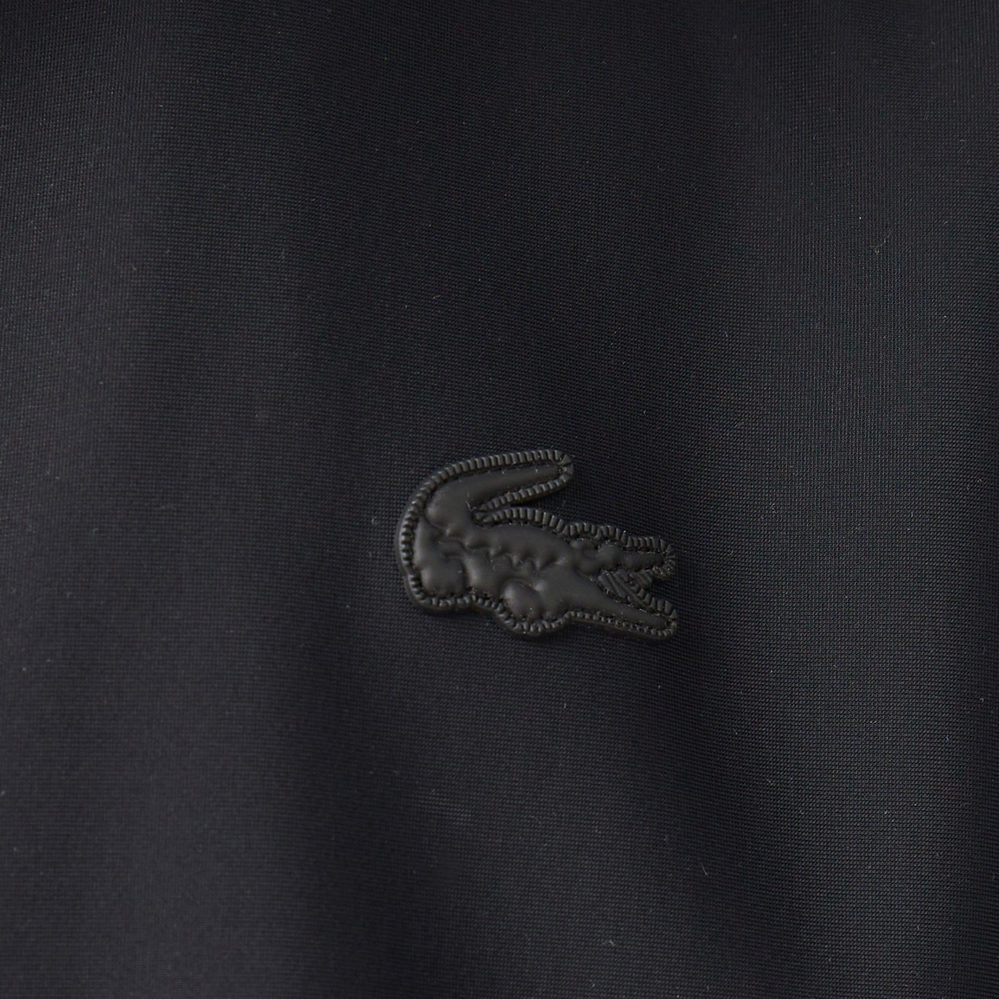 Erkek Kapüşonlu Siyah Trençkot