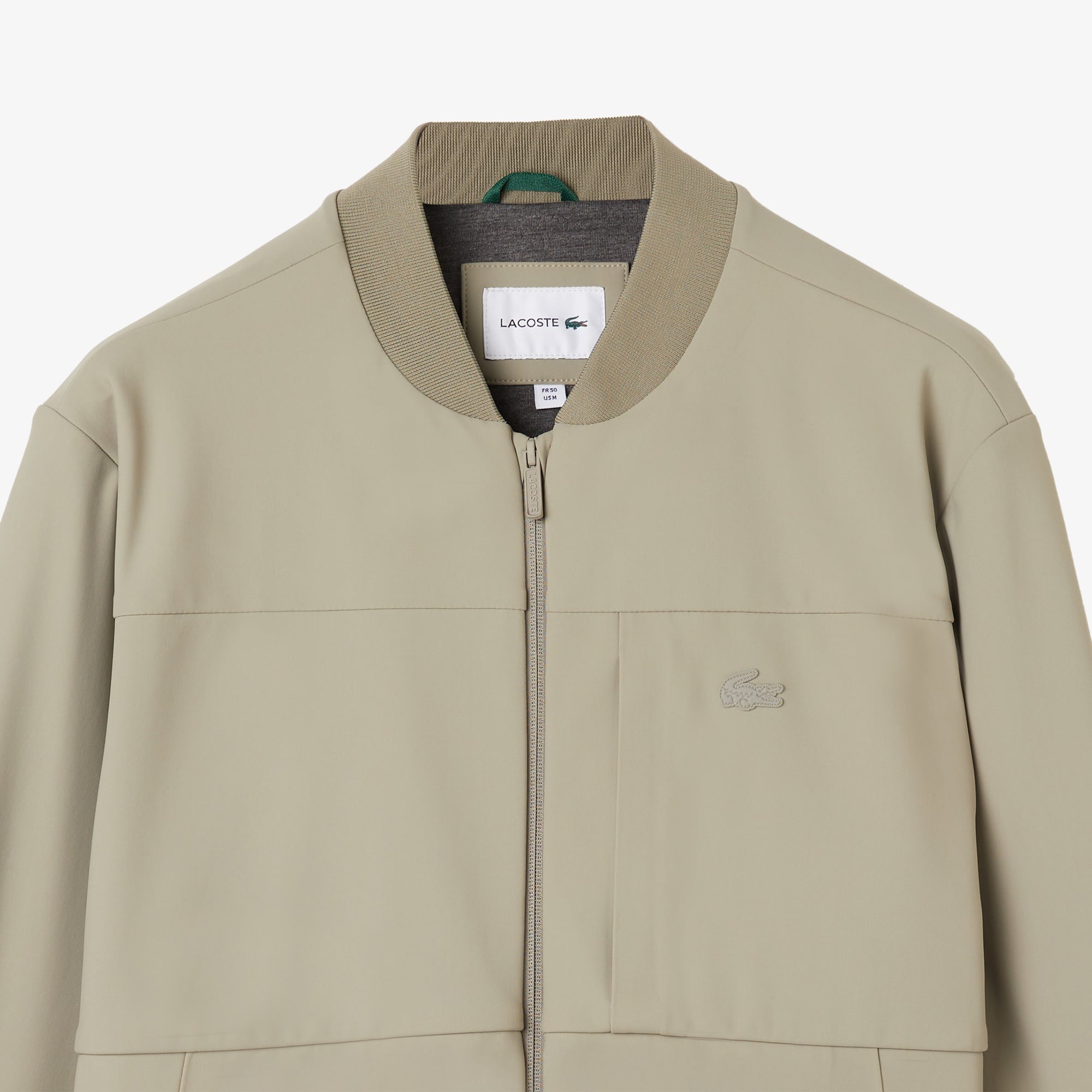 Erkek Hakim Yaka Açık Kahverengi Bomber Ceket