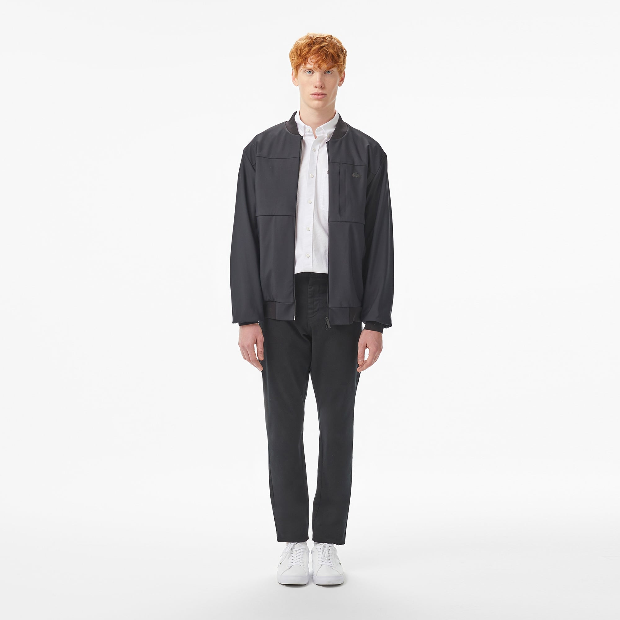 Erkek Hakim Yaka Siyah Bomber Ceket