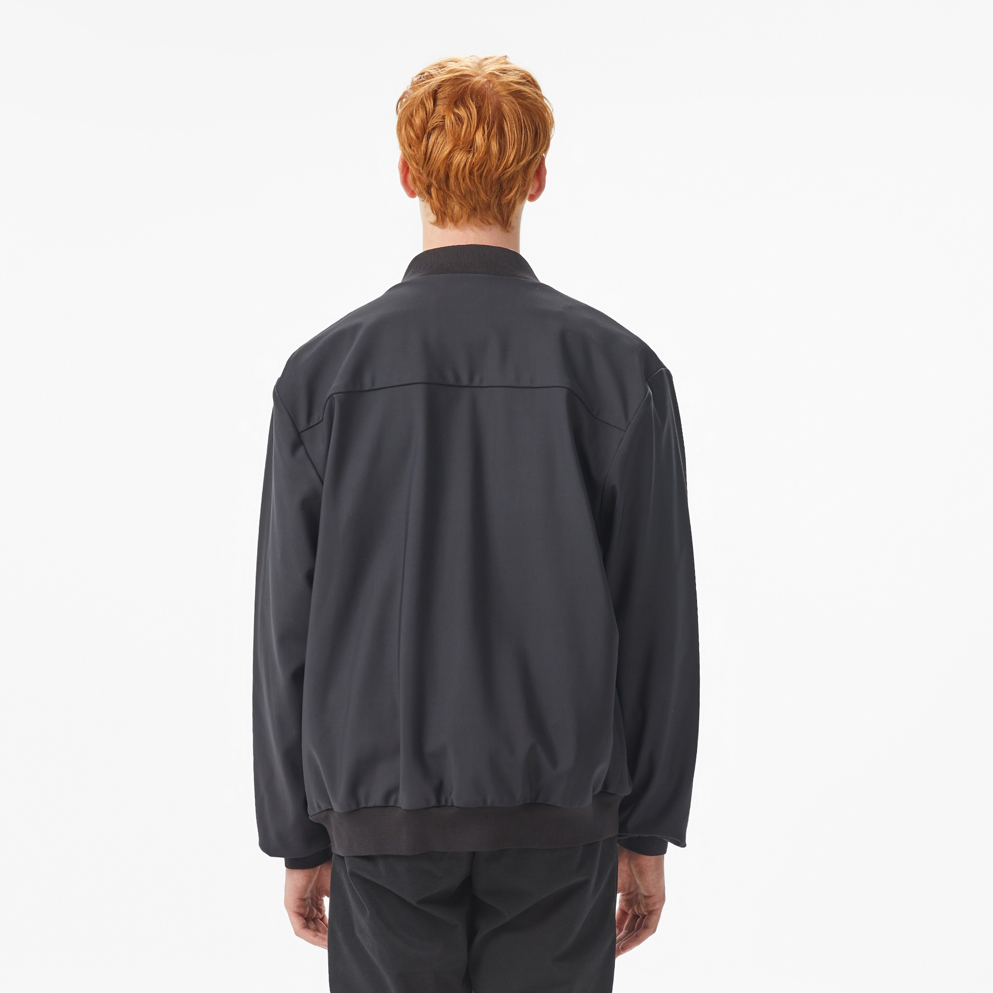 Erkek Hakim Yaka Siyah Bomber Ceket