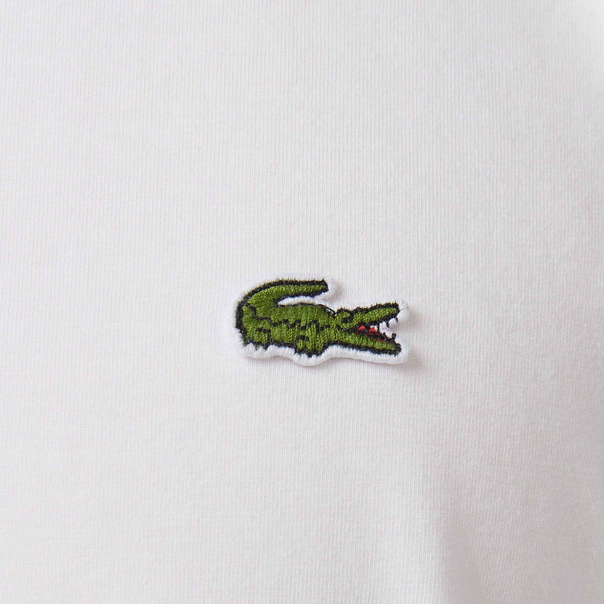 Erkek Regular Fit Uzun Kollu Bisiklet Yaka Beyaz T-Shirt