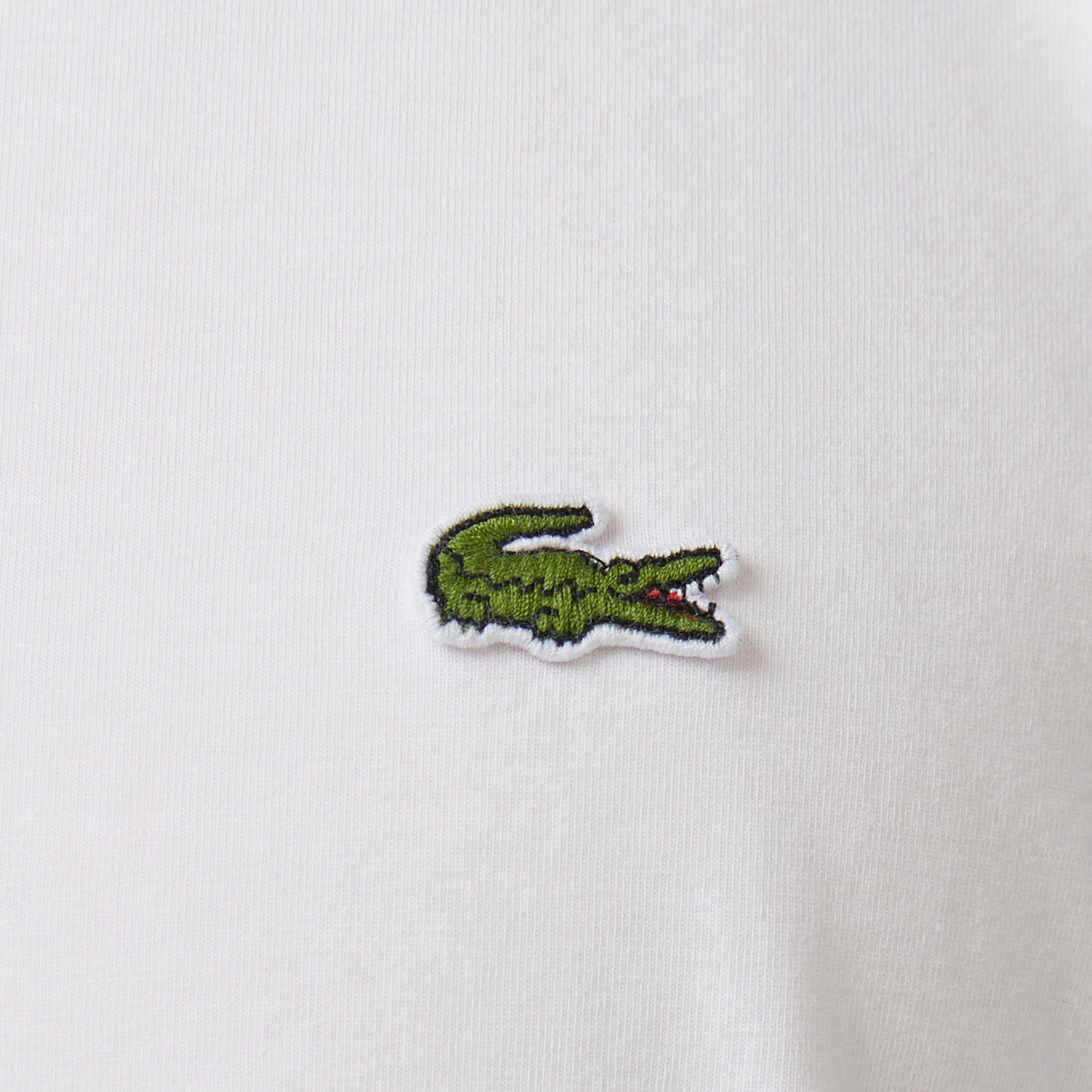 Erkek Regular Fit Uzun Kollu Bisiklet Yaka Beyaz T-Shirt