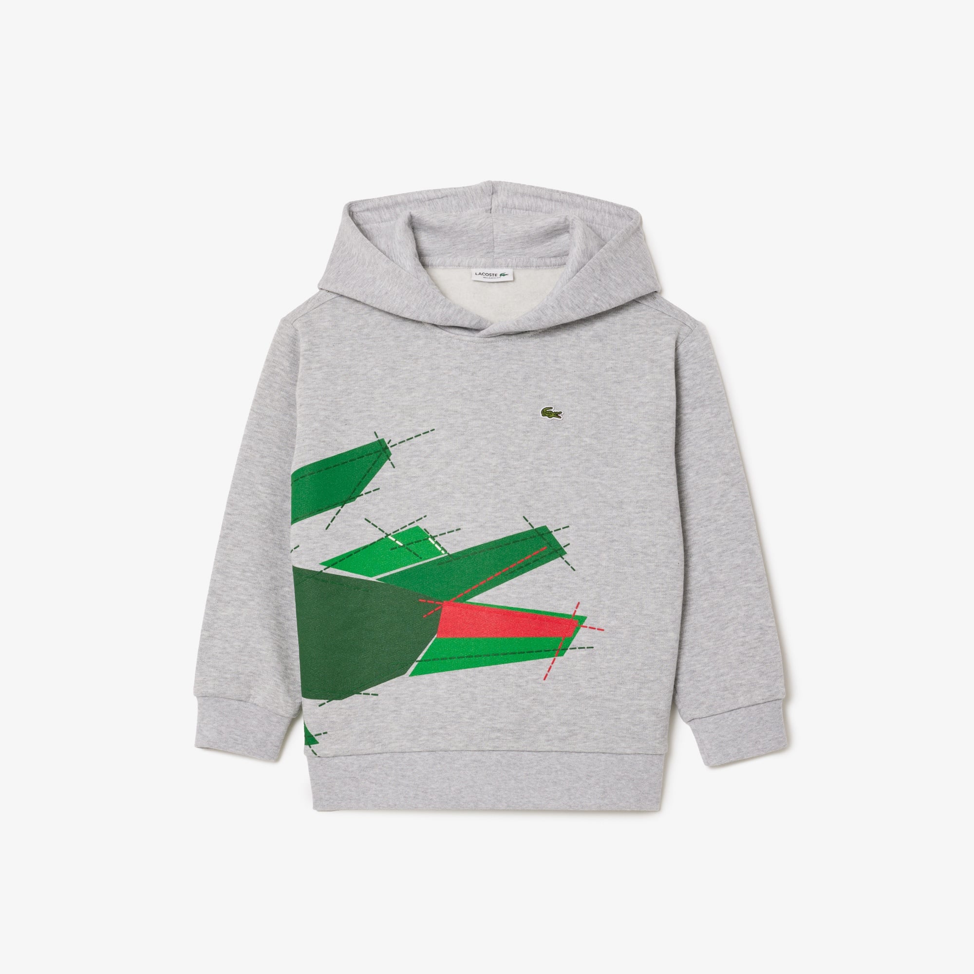 Çocuk Kapüşonlu Baskılı Gri Sweatshirt
