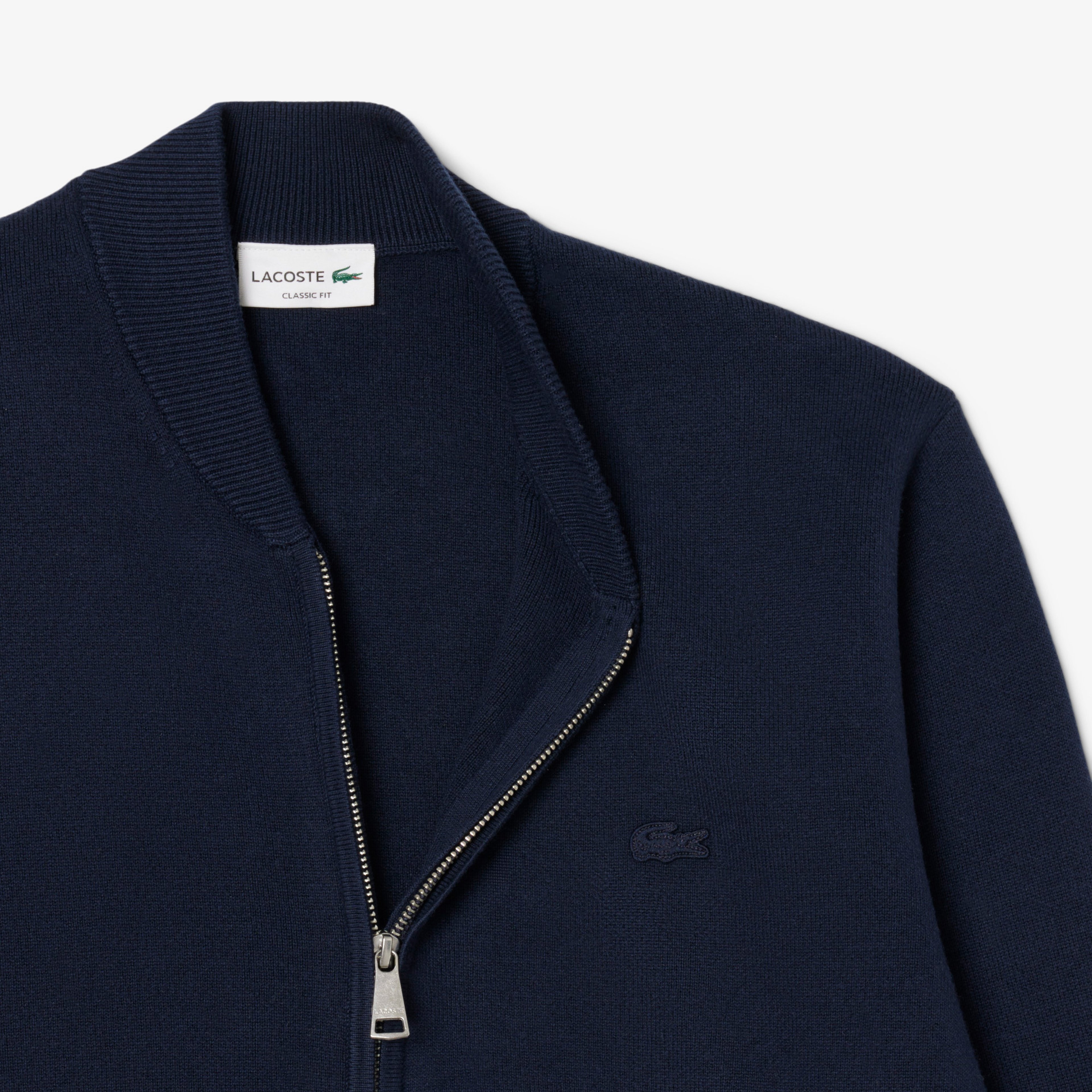 Erkek Classic Fit Fermuarlı Lacivert Hırka