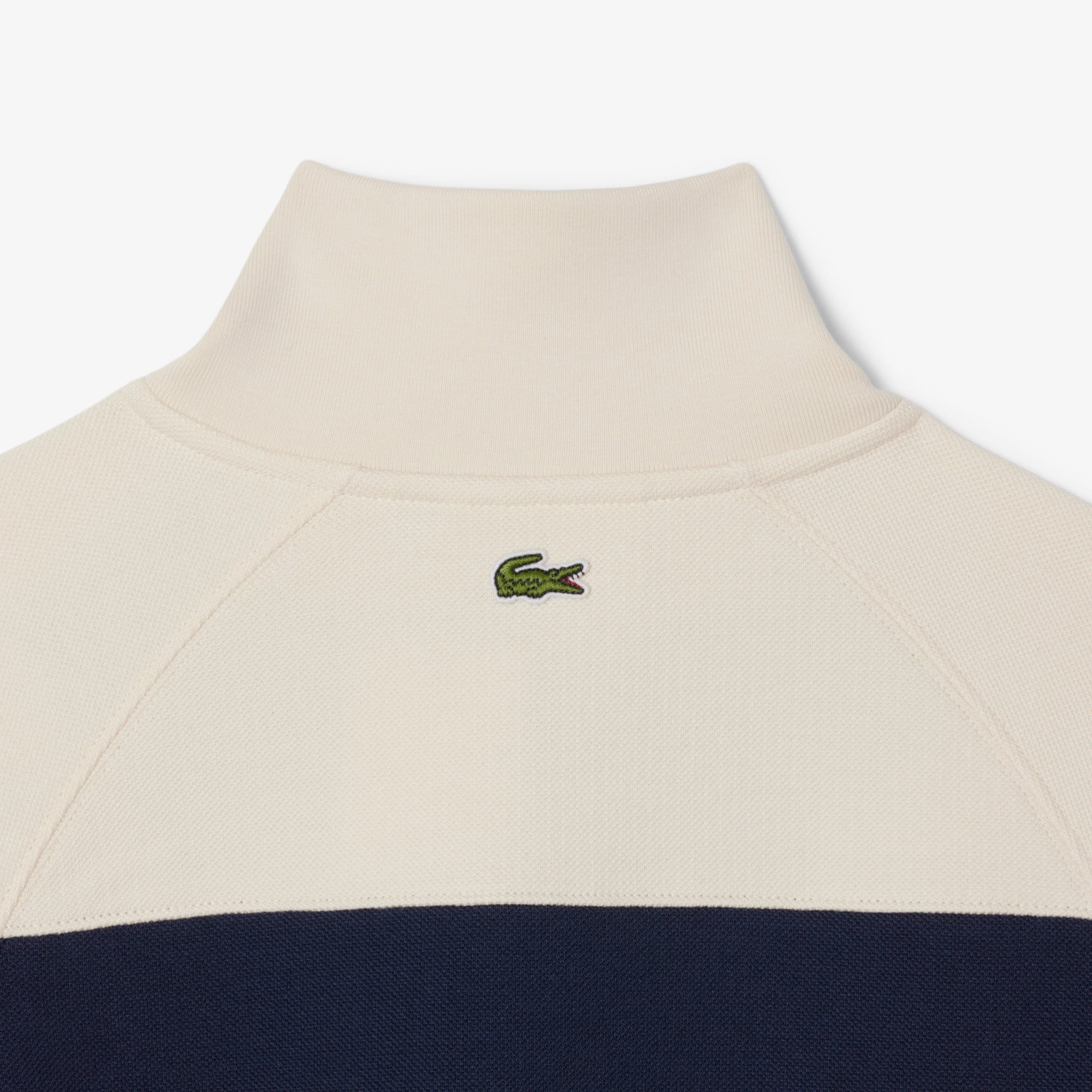 Kadın Relaxed Fit Fermuarlı Çizgili Lacivert Sweatshirt