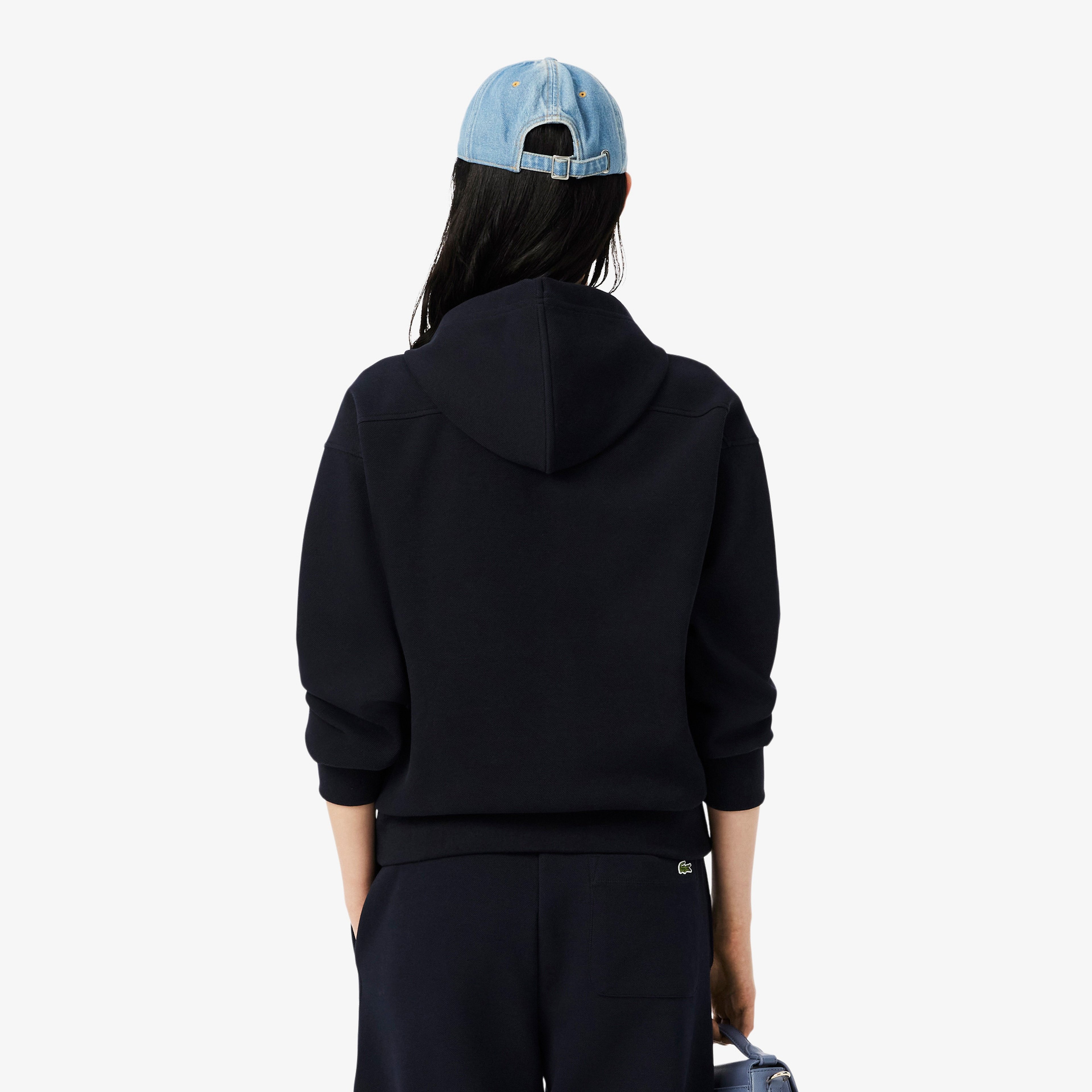 Kadın Regular Fit Fermuarlı Lacivert Sweatshirt