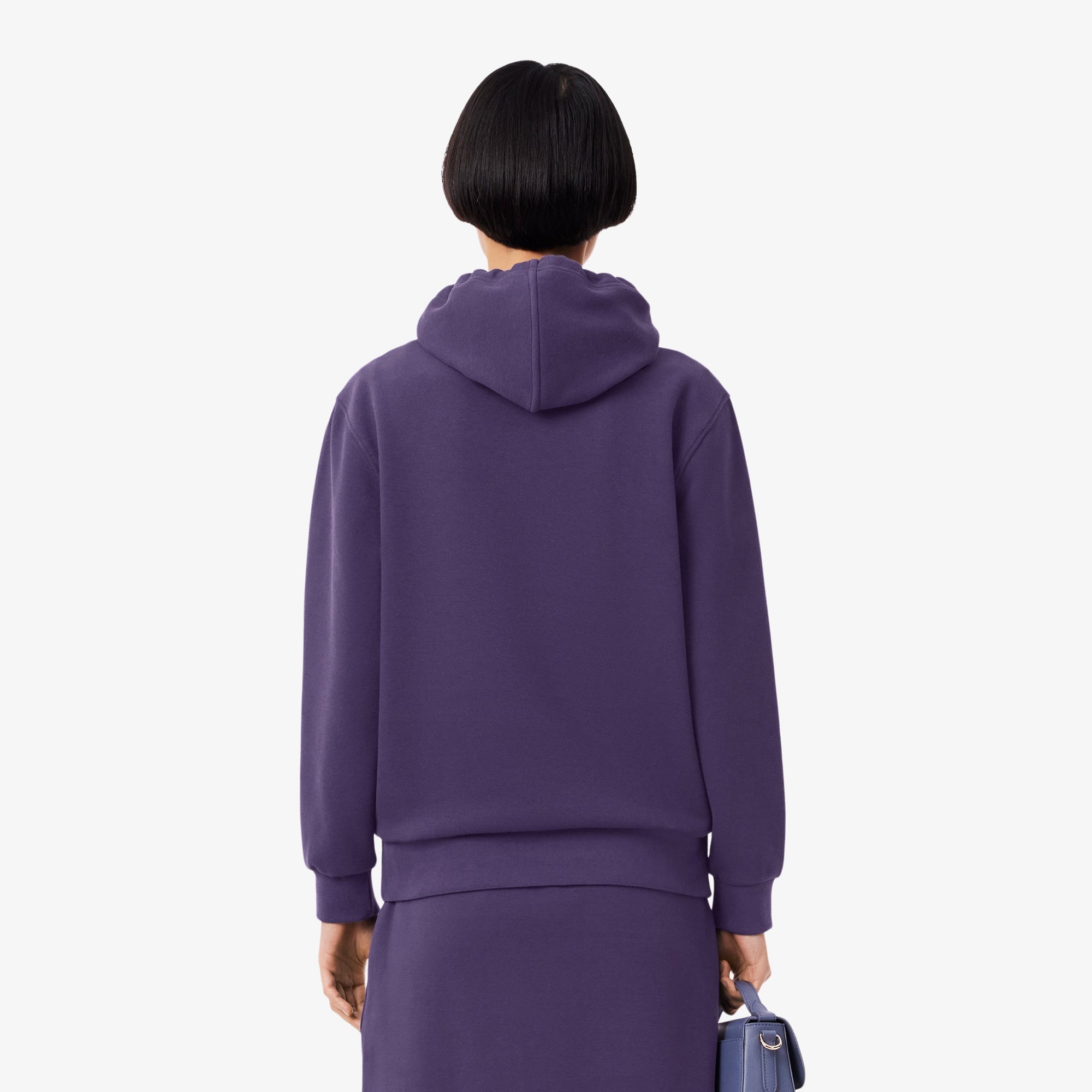 Kadın Relaxed Fit Kapüşonlu Mor Sweatshirt