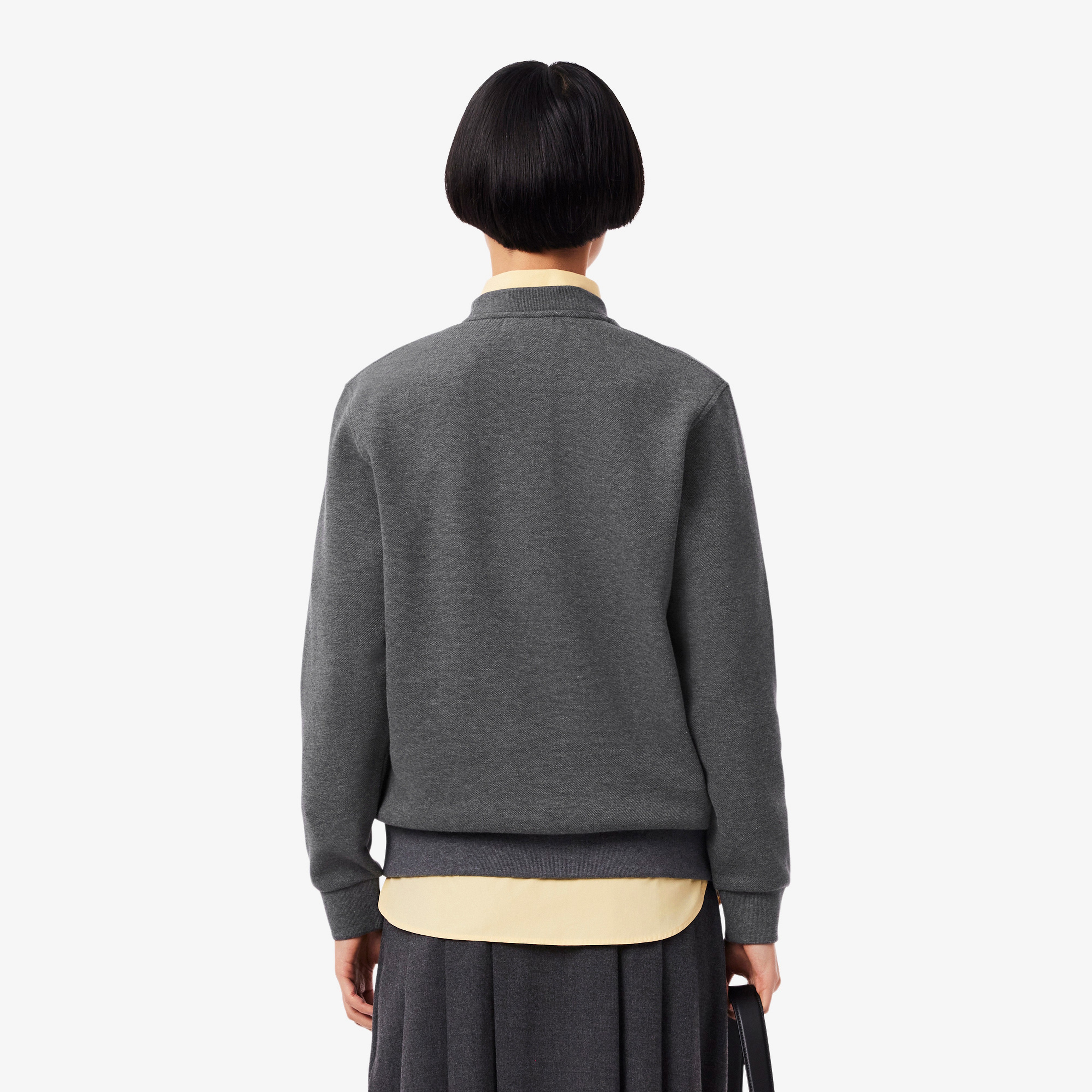 Kadın Relaxed Fit Bisiklet Yaka Gri Sweatshirt