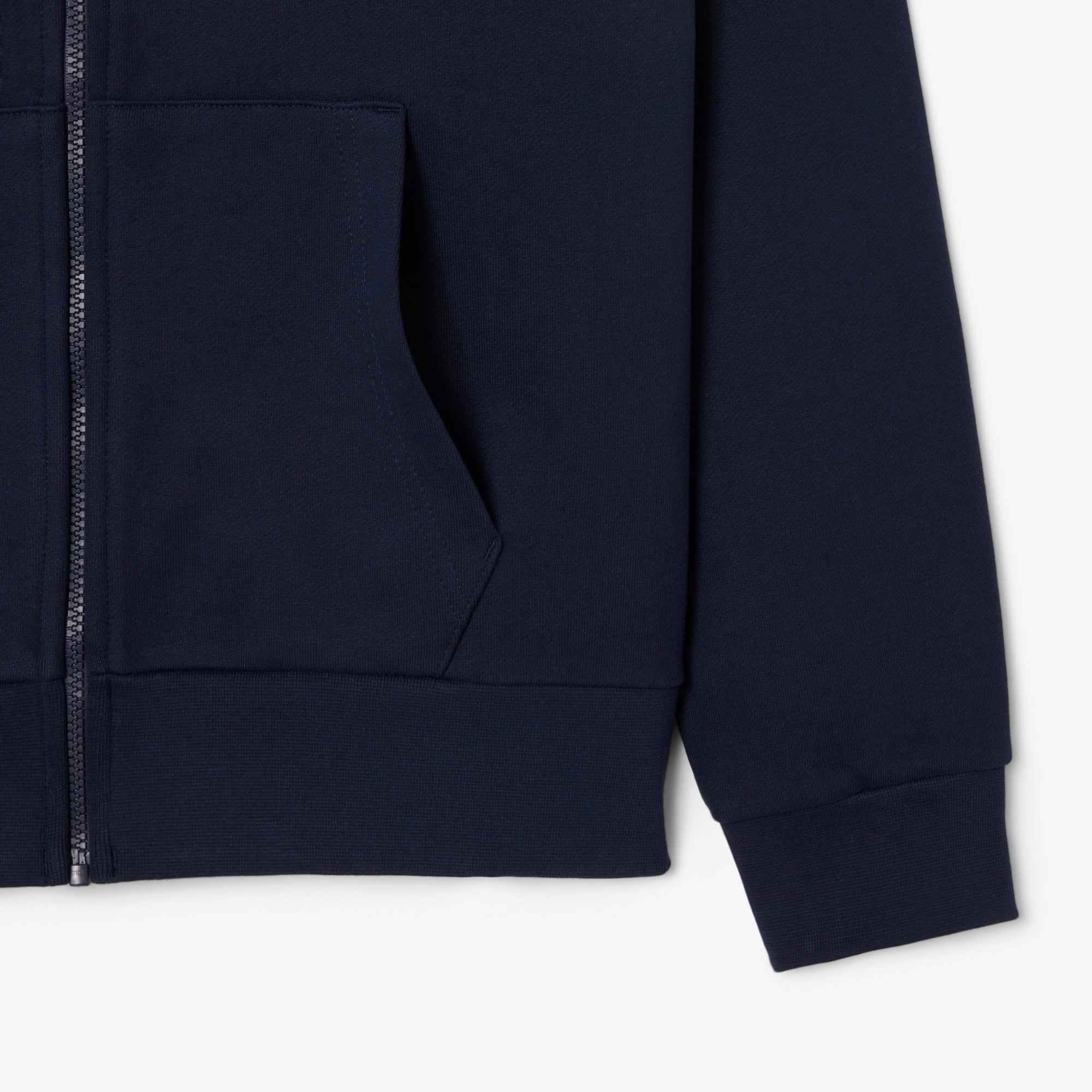 Lacoste Erkek Classic Fit Kapüşonlu Renk Bloklu Lacivert Sweatshirt görsel 5