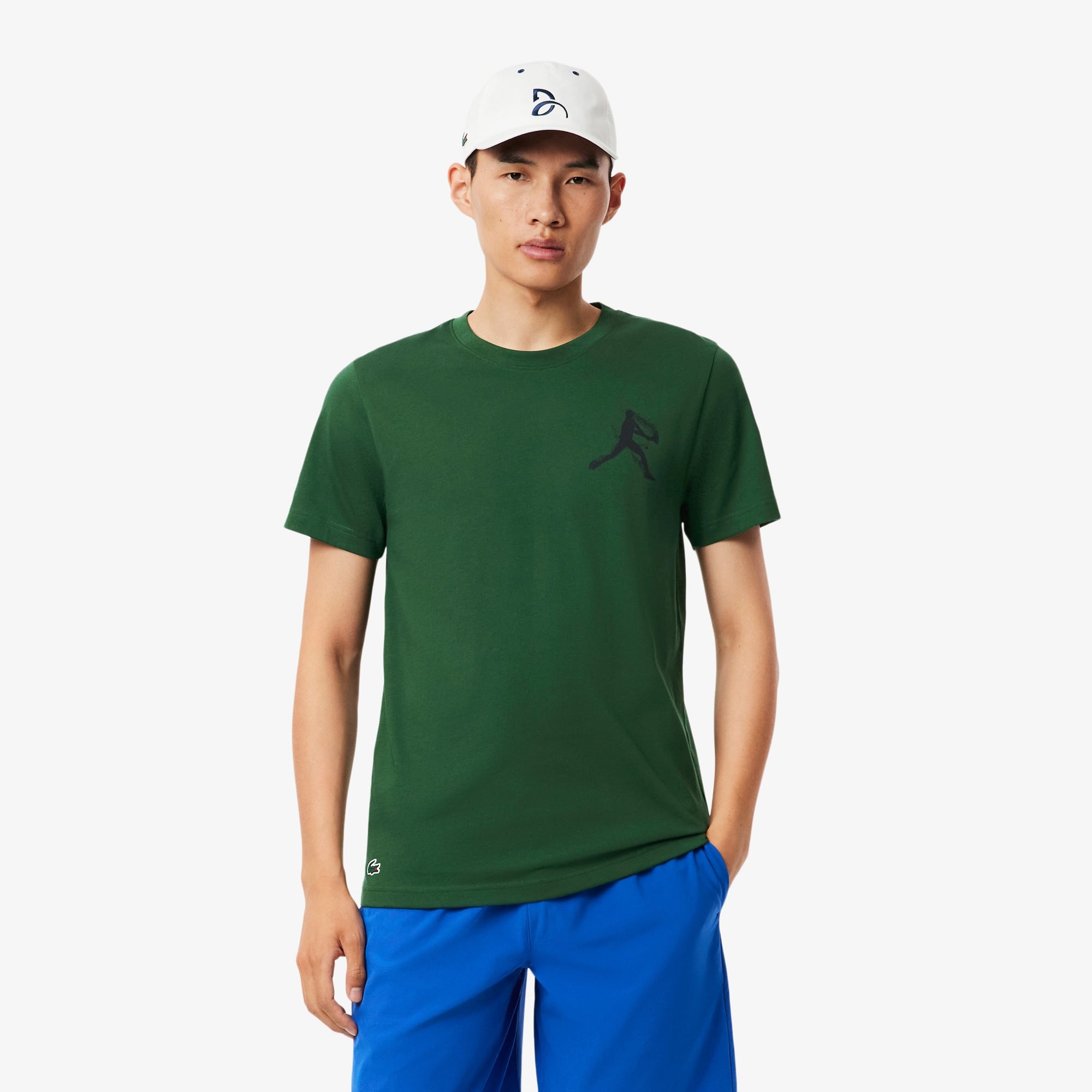 SPORT X Novak Djokovic Erkek Regular Fit Bisiklet Yaka Yeşil T-Shirt