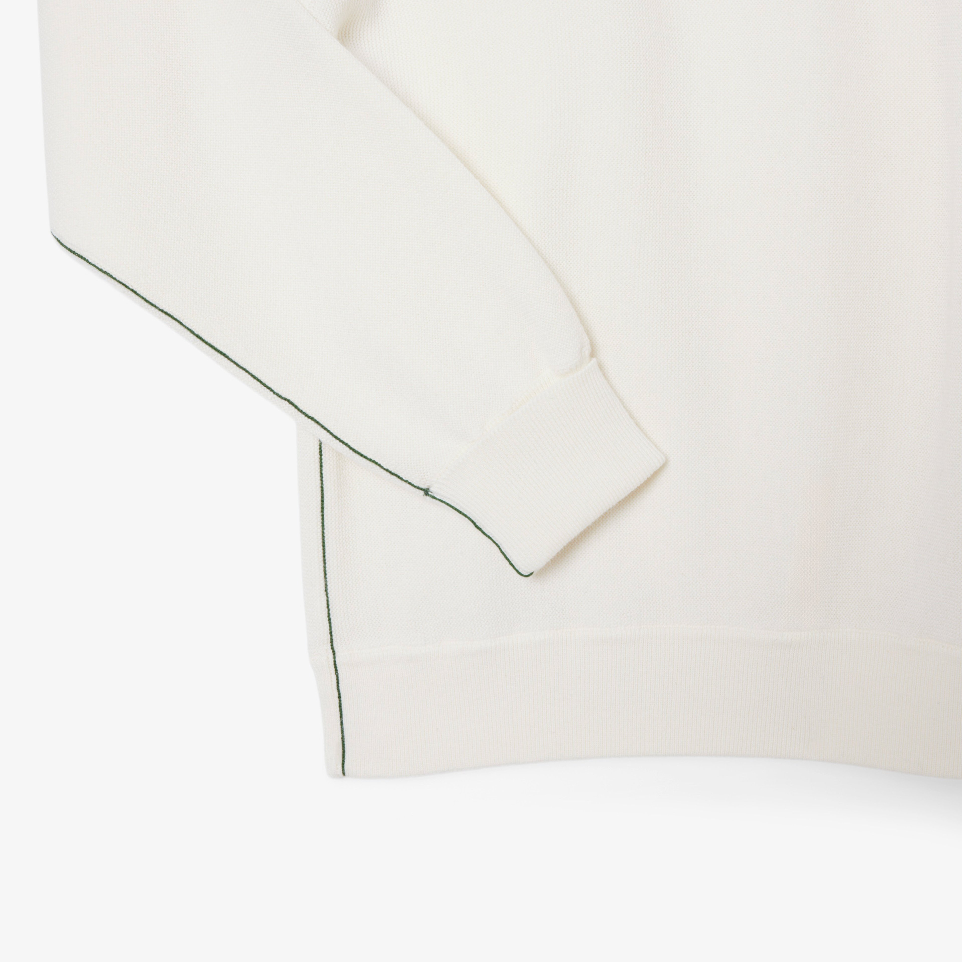 Kadın Relaxed Fit Bisiklet Yaka Beyaz Kazak