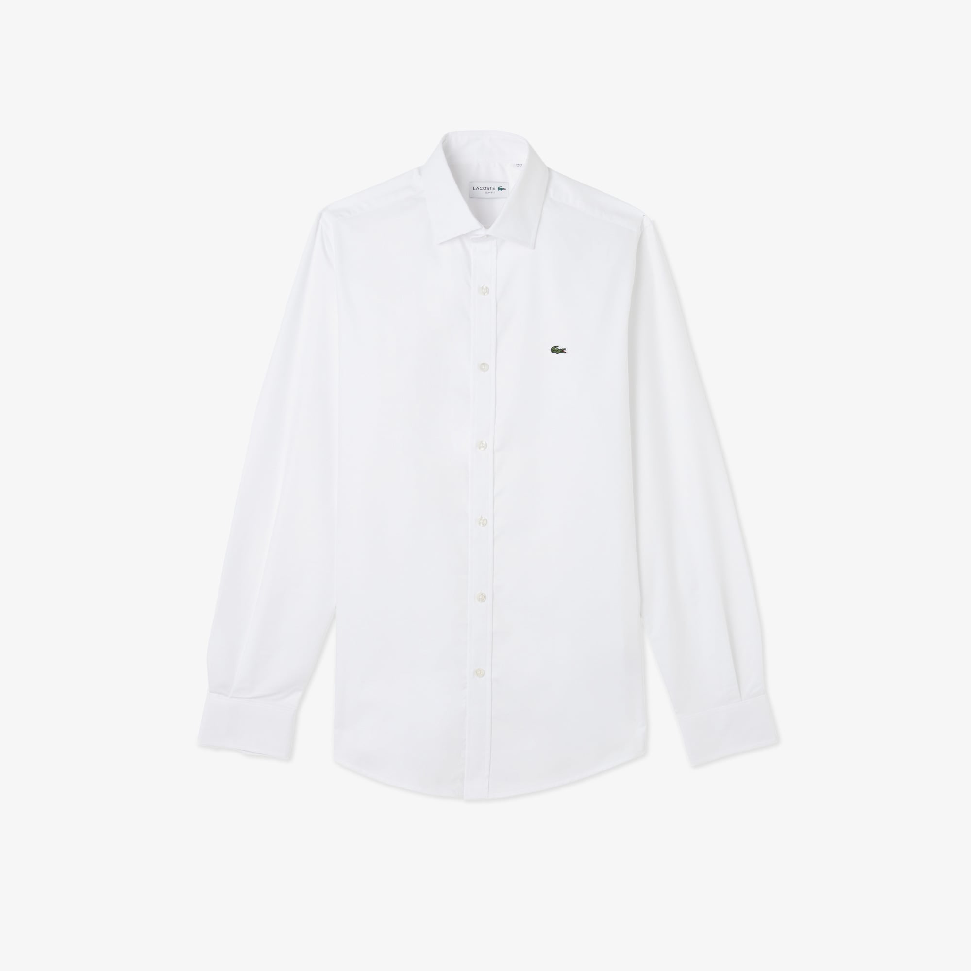 Lacoste Erkek Slim Fit Beyaz Gömlek görsel 3