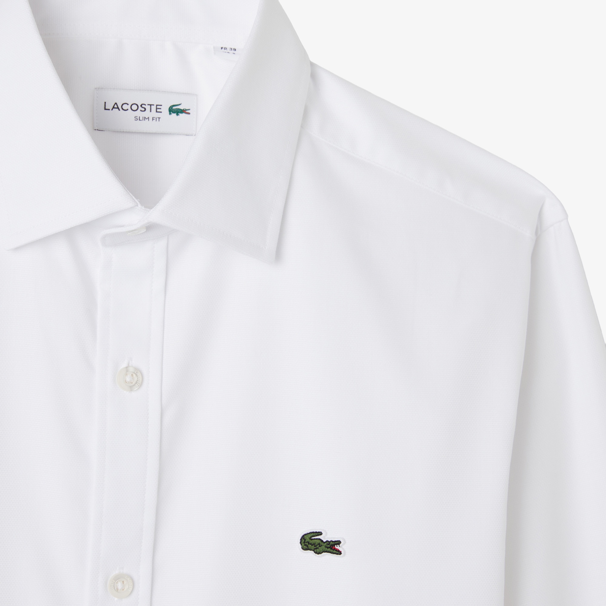 Erkek Slim Fit Beyaz Gömlek