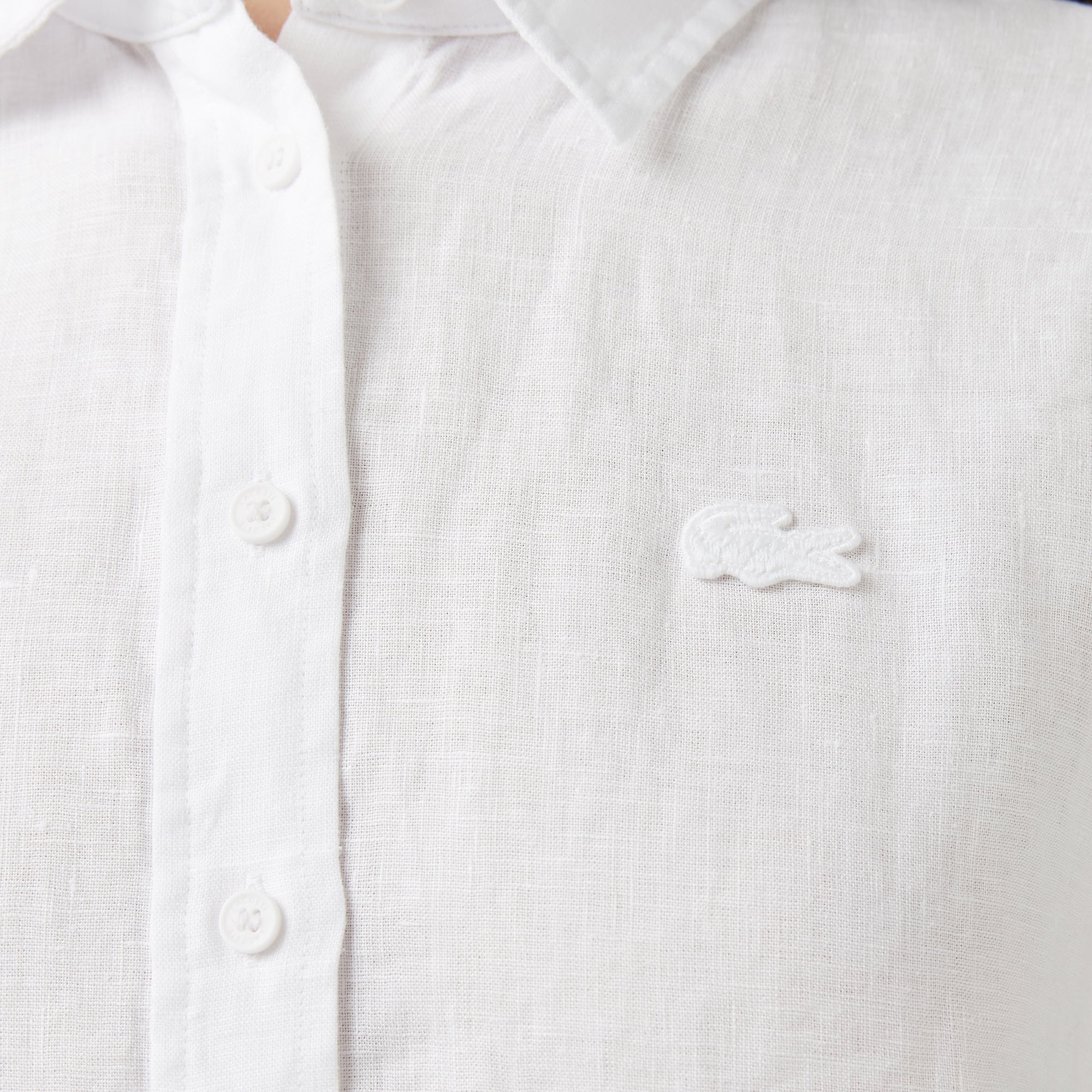 Lacoste Kadın Relaxed Fit Beyaz Gömlek