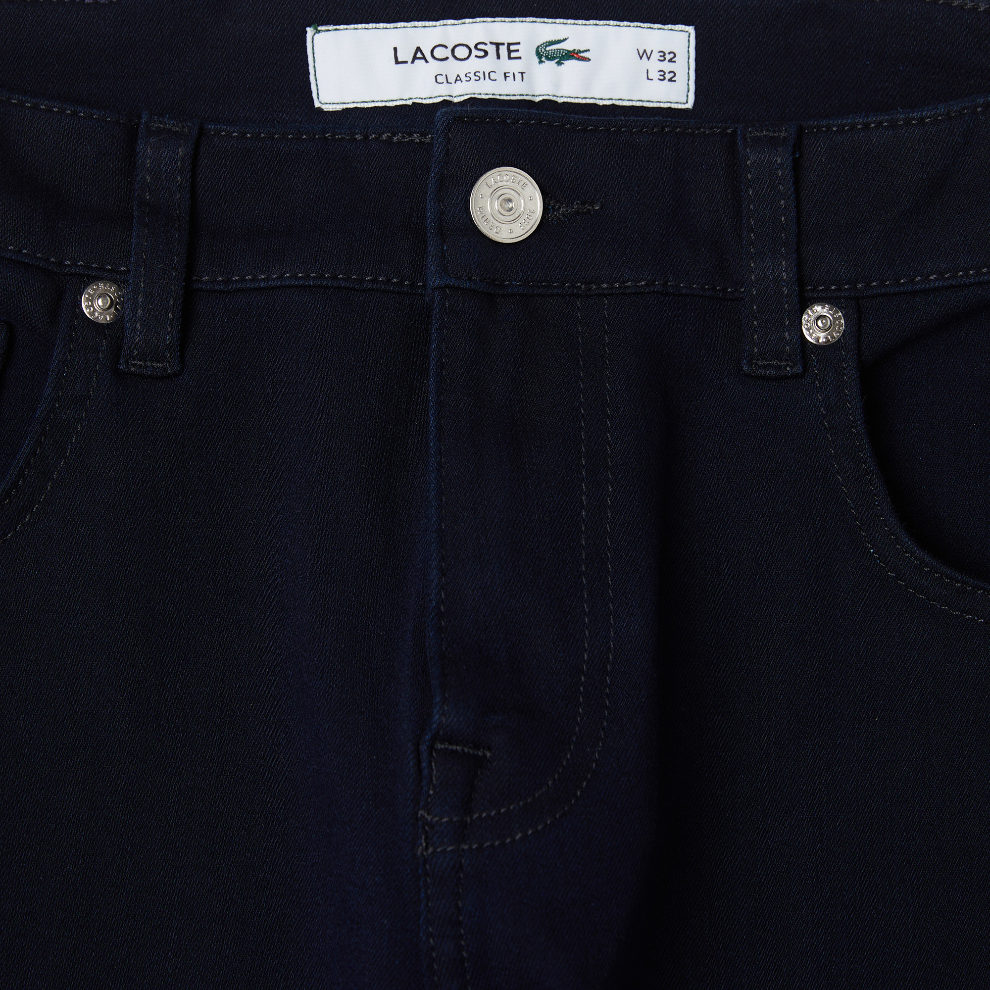 Lacoste Erkek Regular Fit Lacivert Jean Pantolon görsel 5