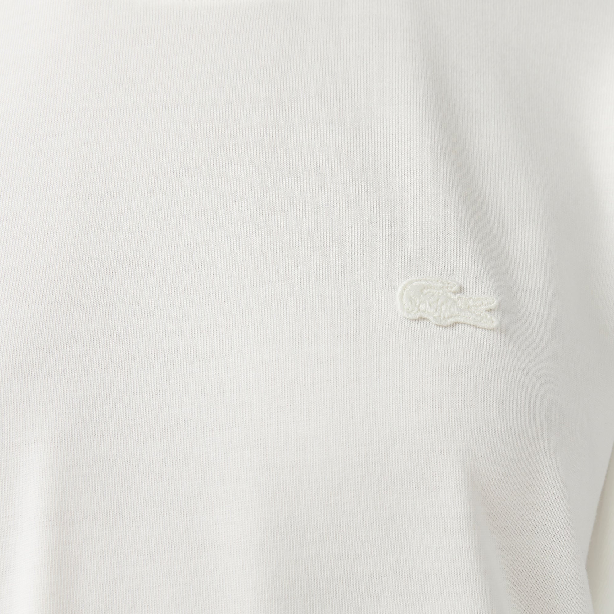 Kadın Loose Fit Bisiklet Yaka Beyaz T-Shirt