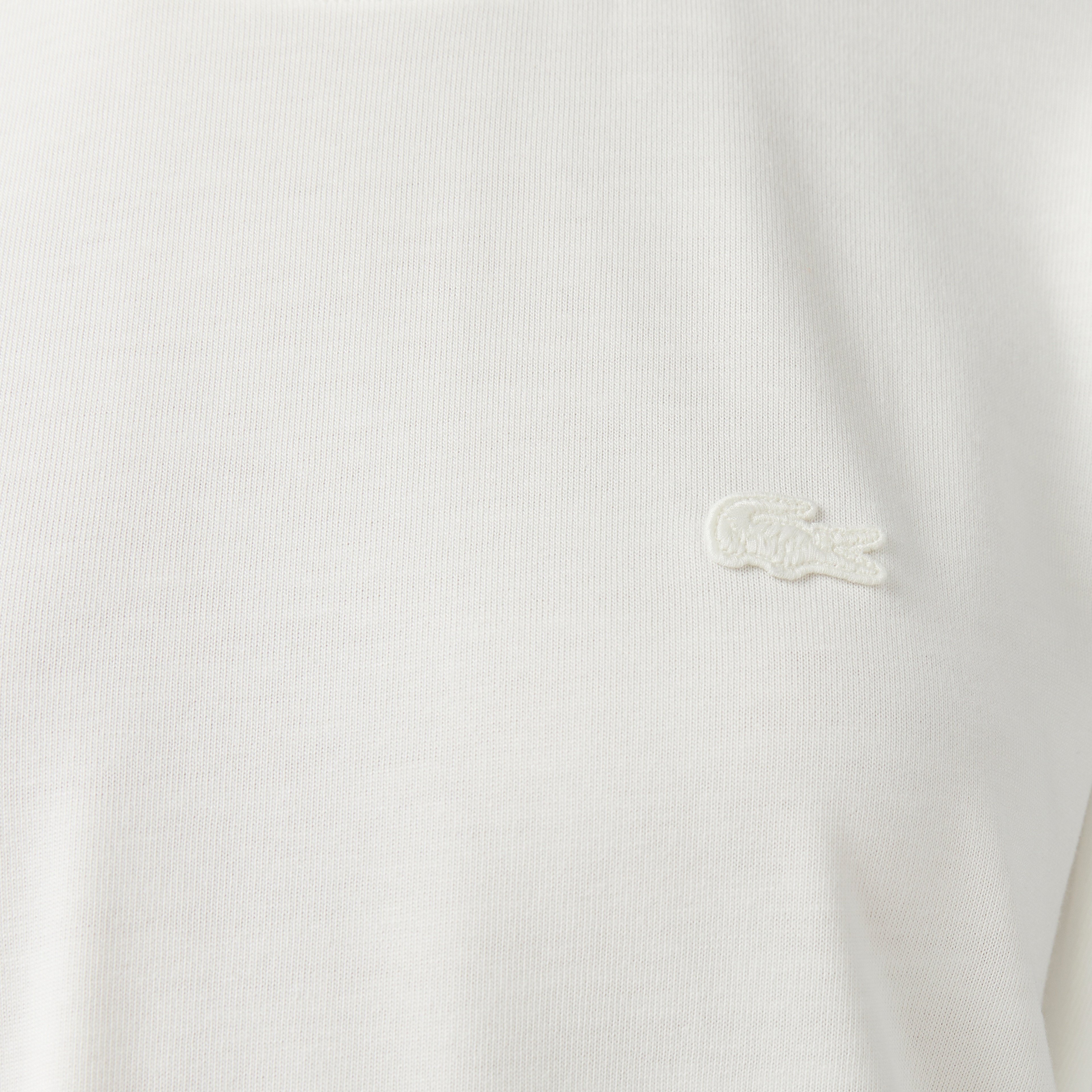 Kadın Loose Fit Bisiklet Yaka Beyaz T-Shirt