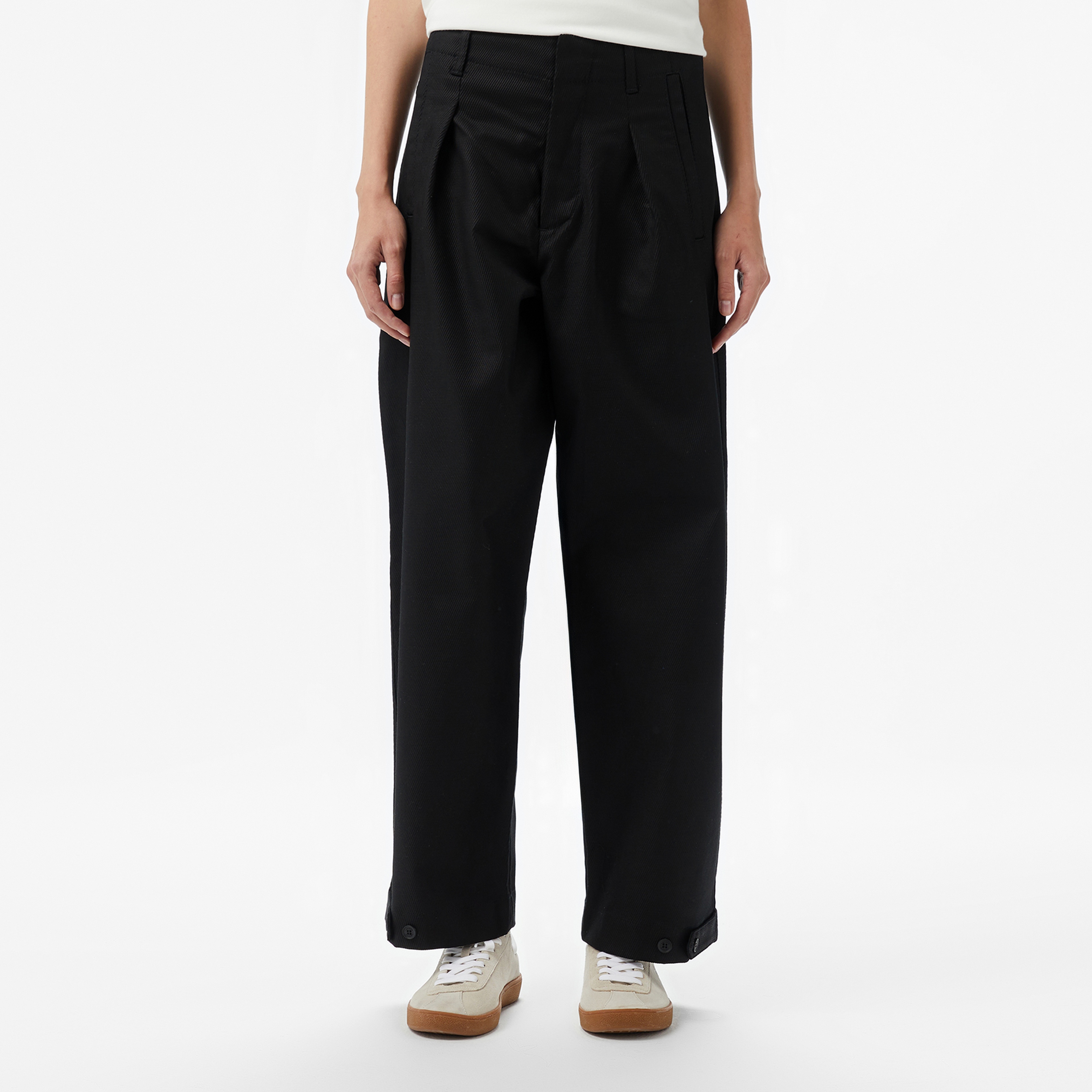 Kadın Siyah Chino Pantolon