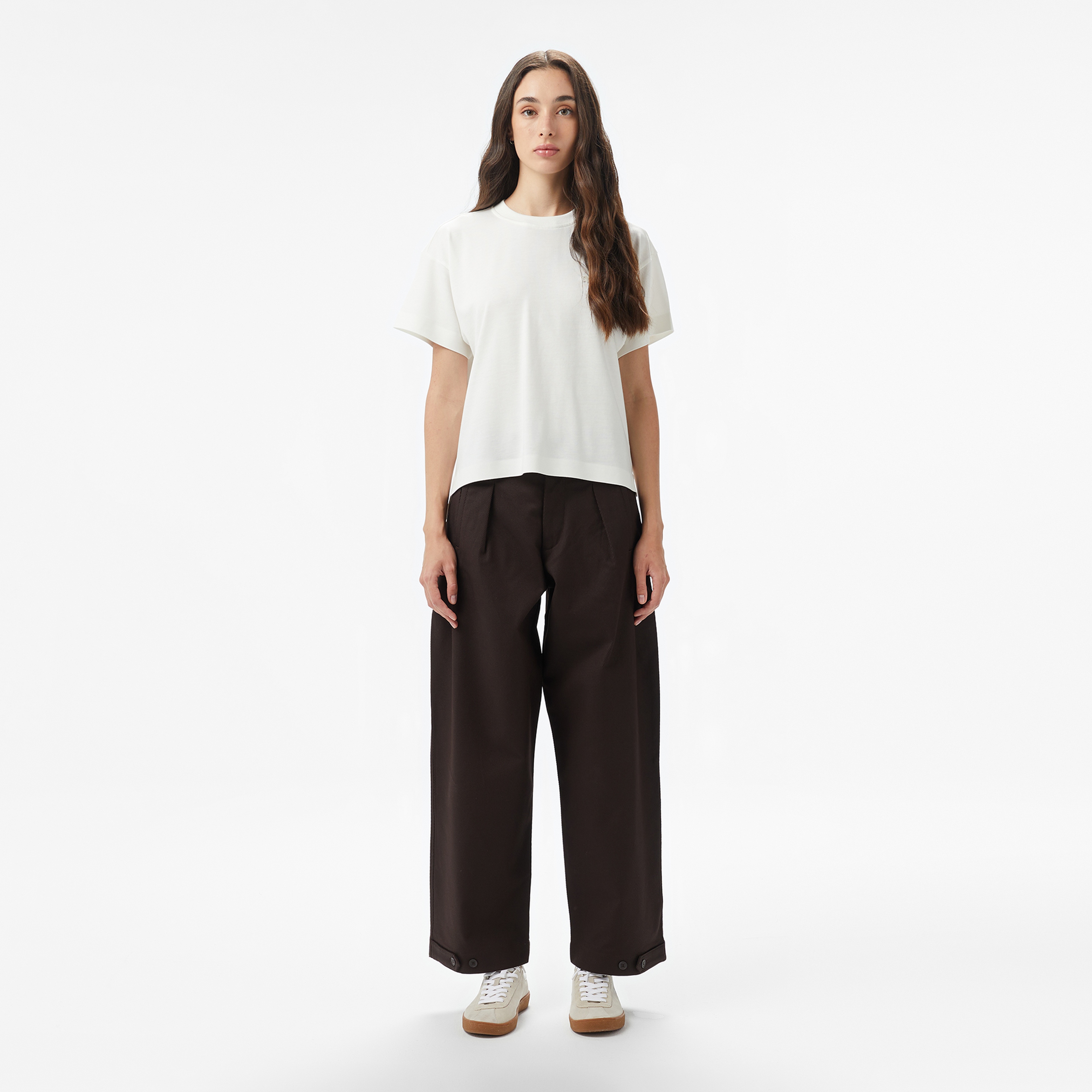 Kadın Kahverengi Chino Pantolon