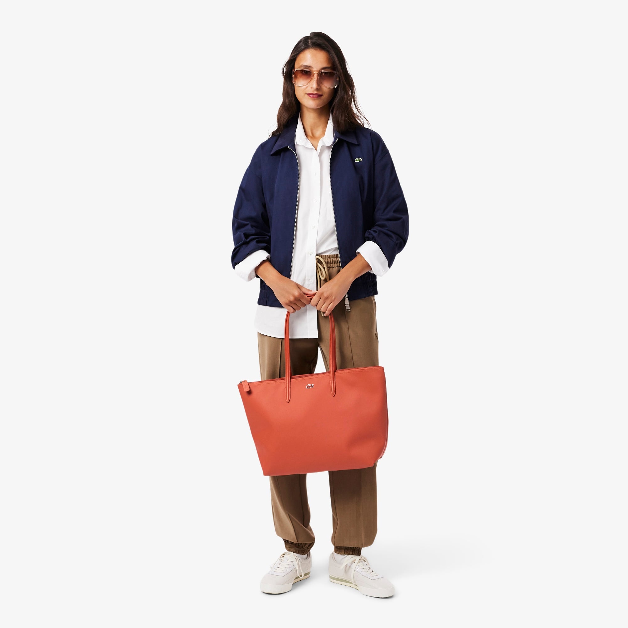 Large L.12.12 Kadın Turuncu Omuz Çantası