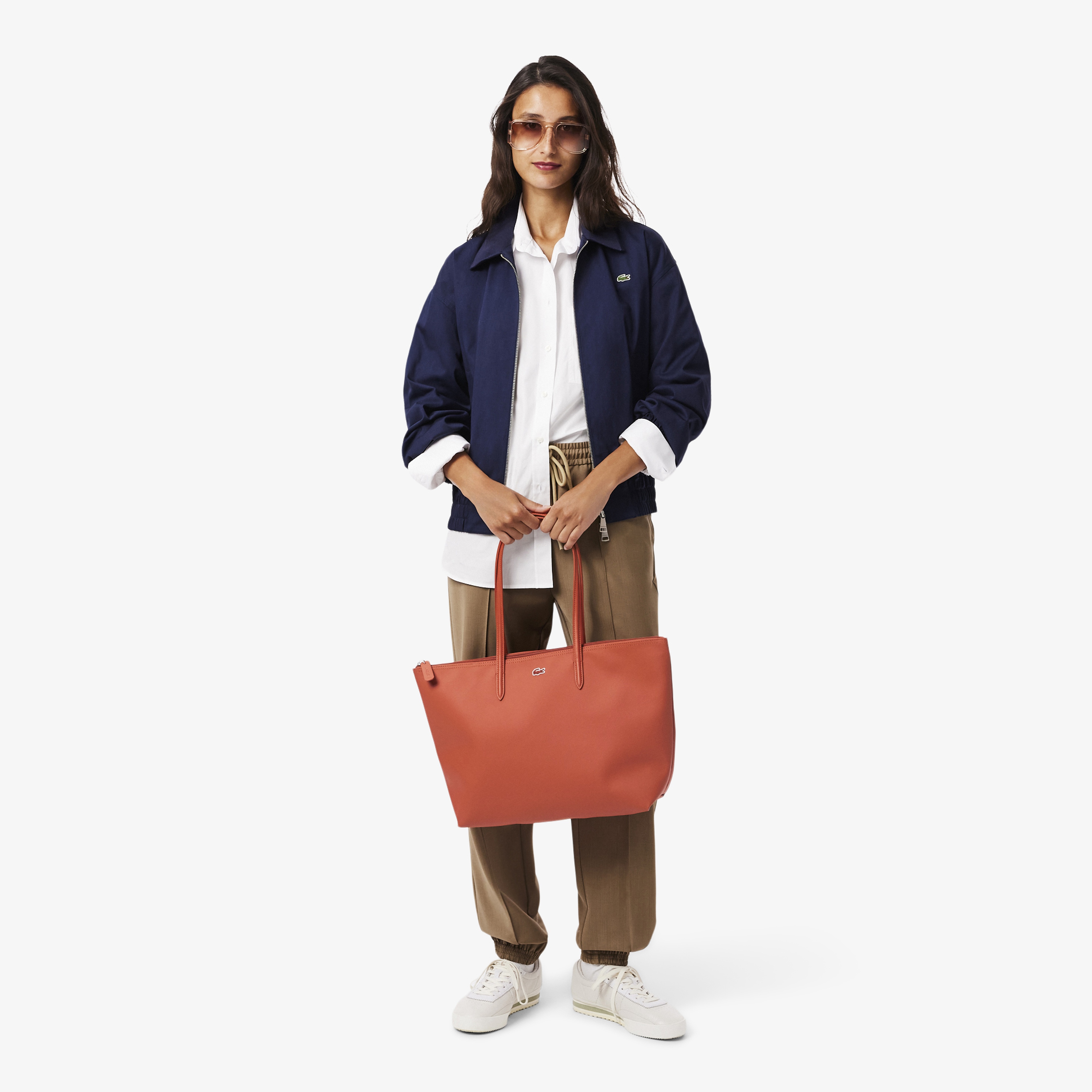 Large L.12.12 Kadın Turuncu Omuz Çantası