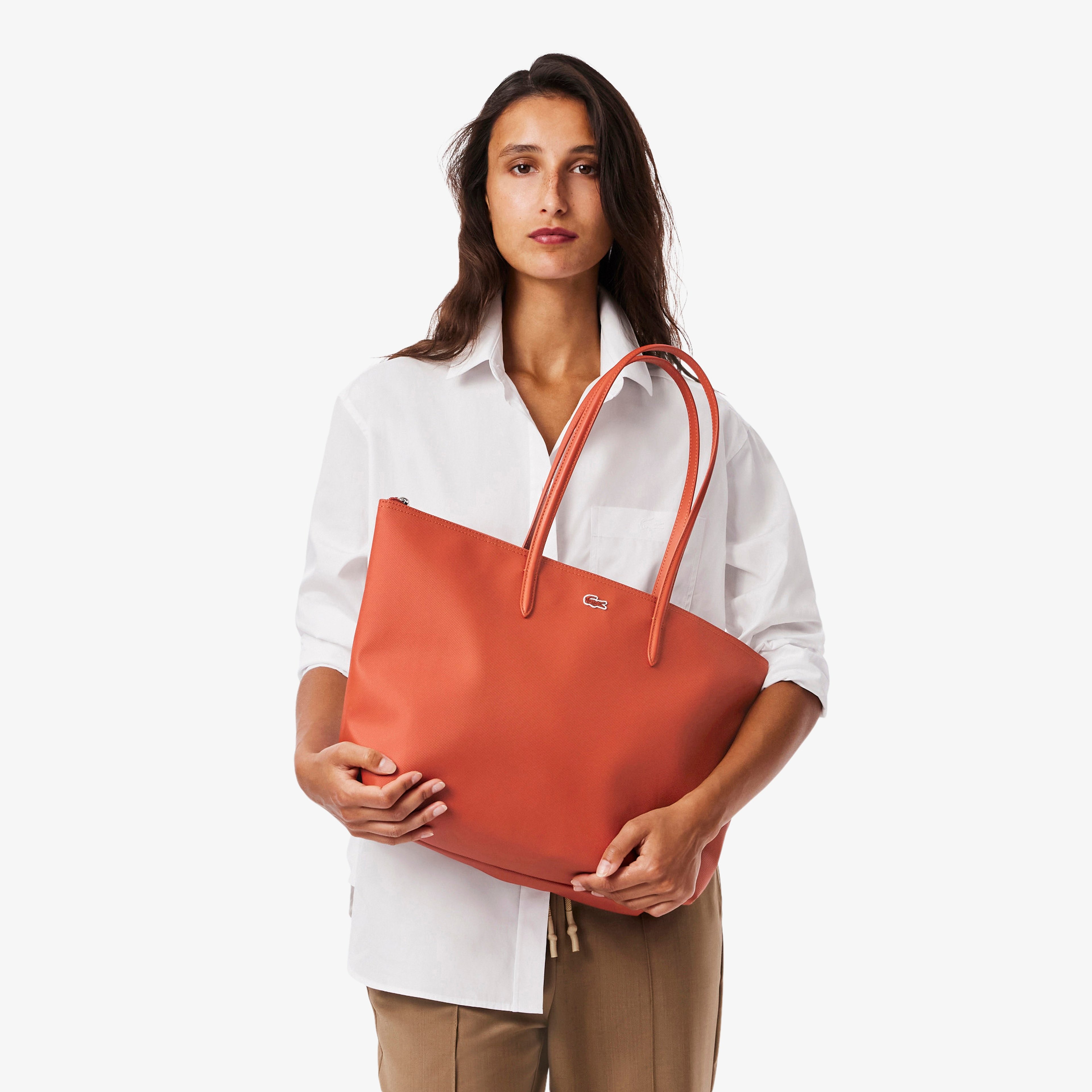 Large L.12.12 Kadın Turuncu Omuz Çantası