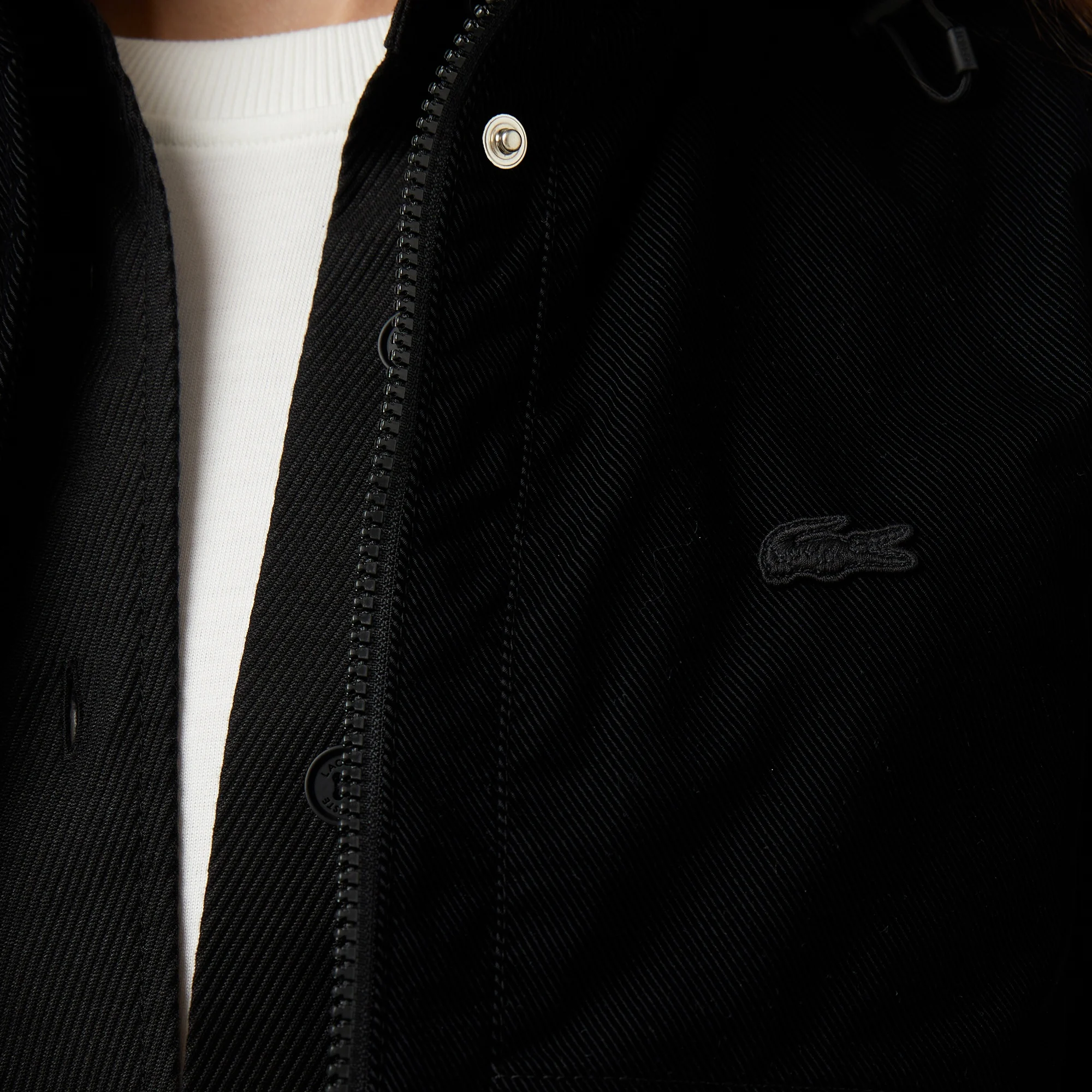 Kadın Kapüşonlu Siyah Mont