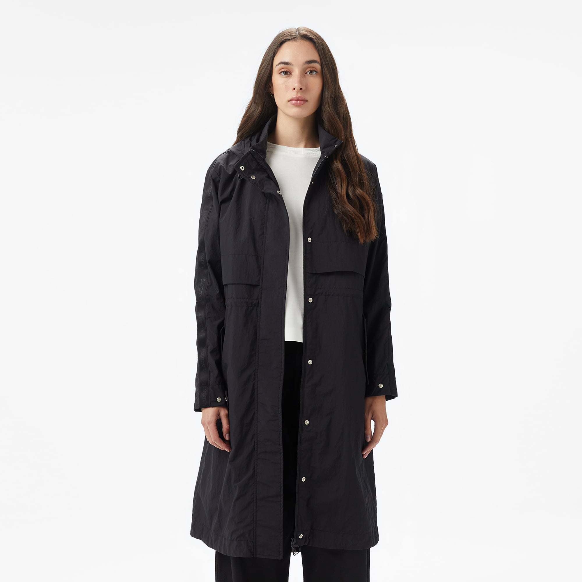 Kadın Kapüşonlu Siyah Mont BF2616-031 | Lacoste