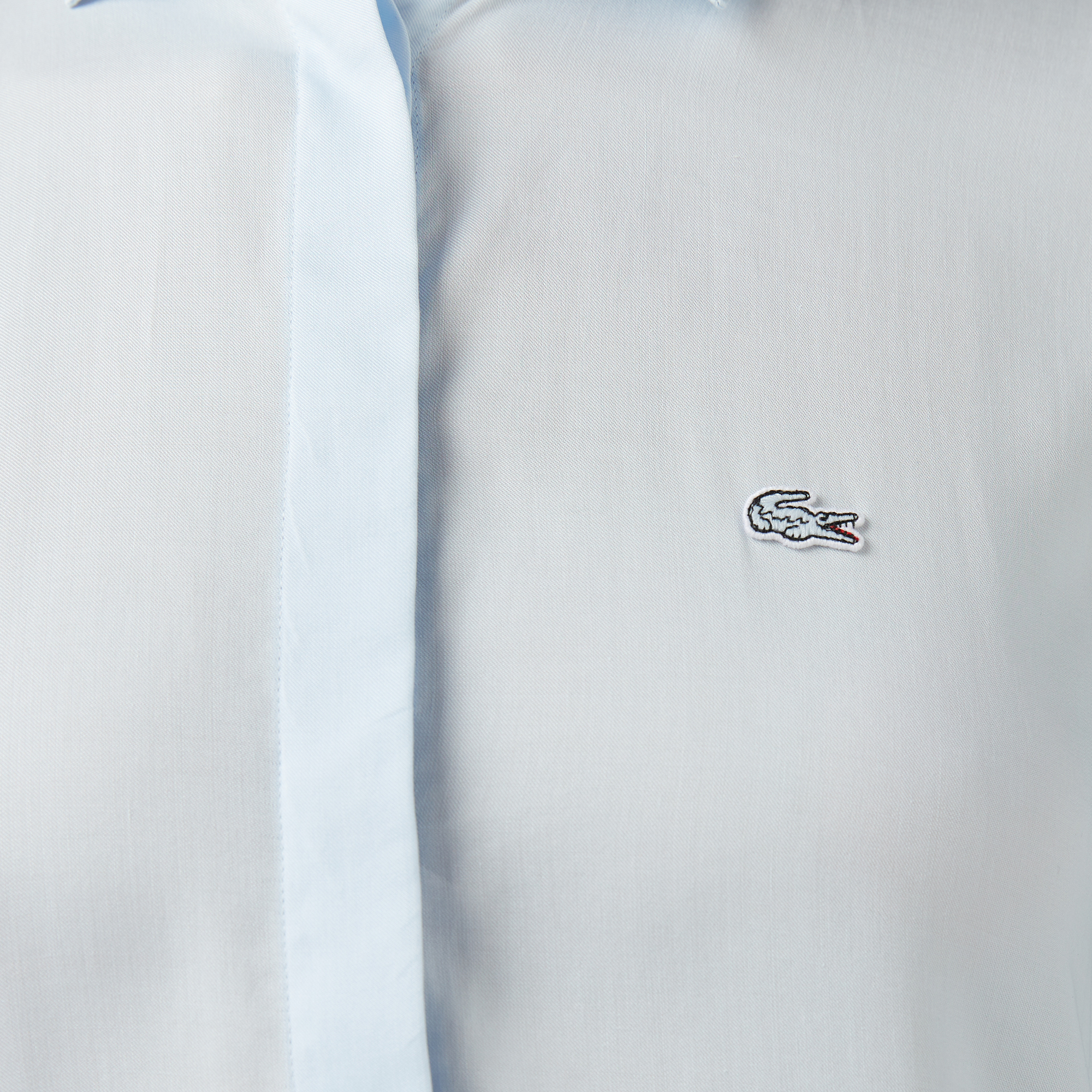 Lacoste Kadın Regular Fit Yarım Kol Açık Mavi Gömlek görsel 5