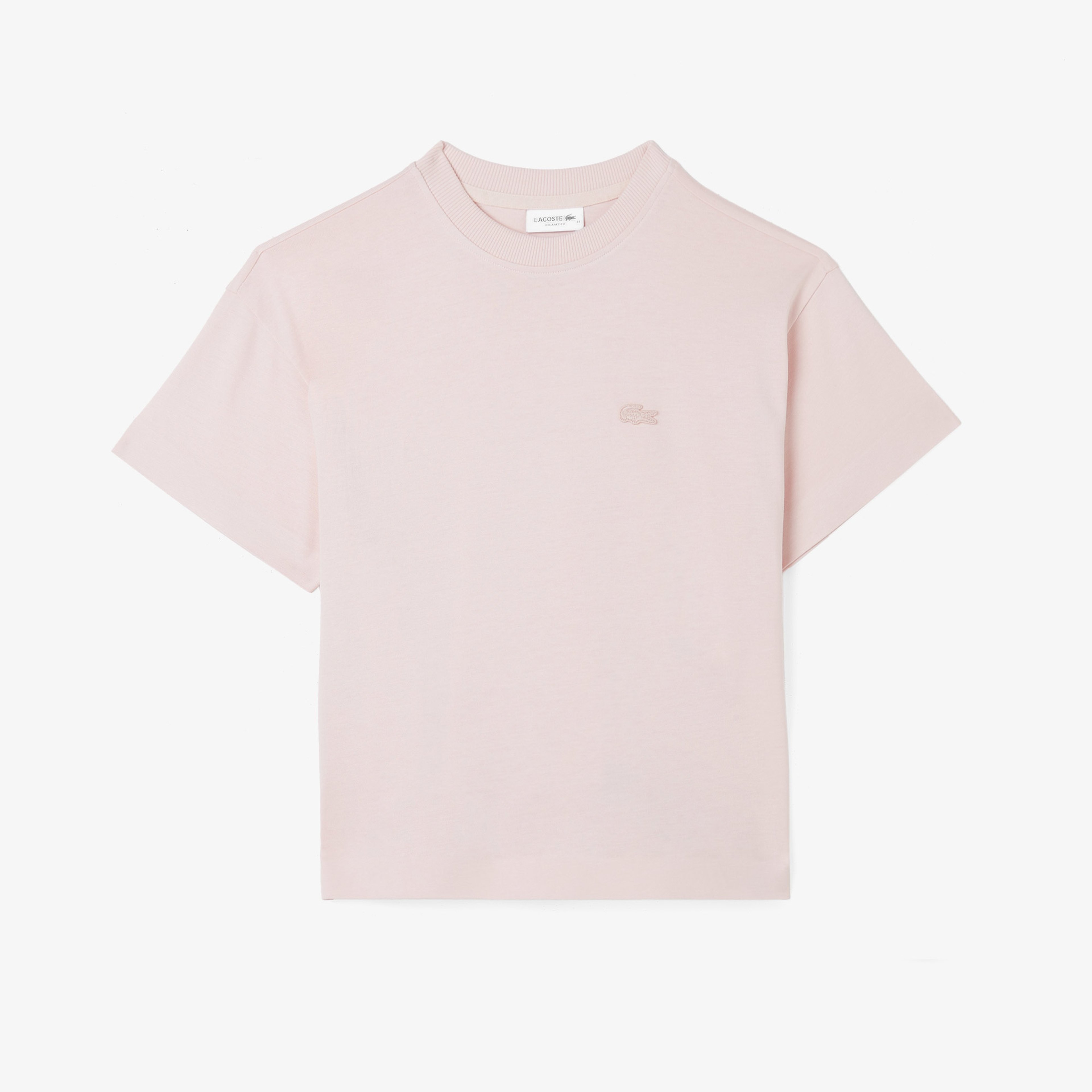 Kadın Loose Fit Bisiklet Yaka Pembe T-Shirt