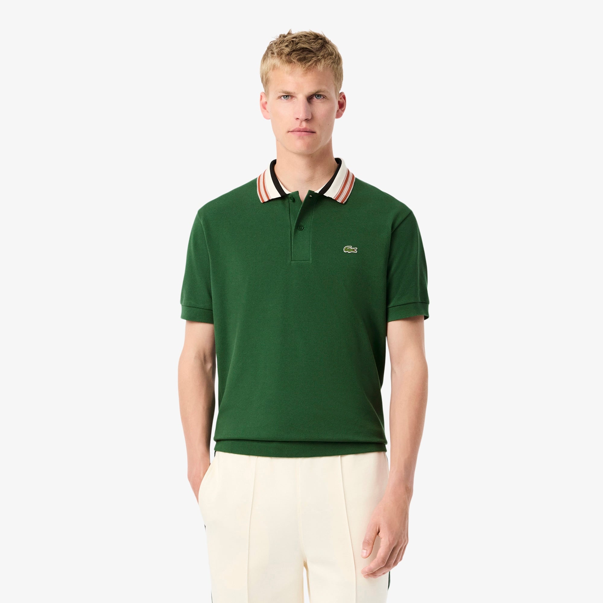 Erkek Classic Fit Yeşil Polo