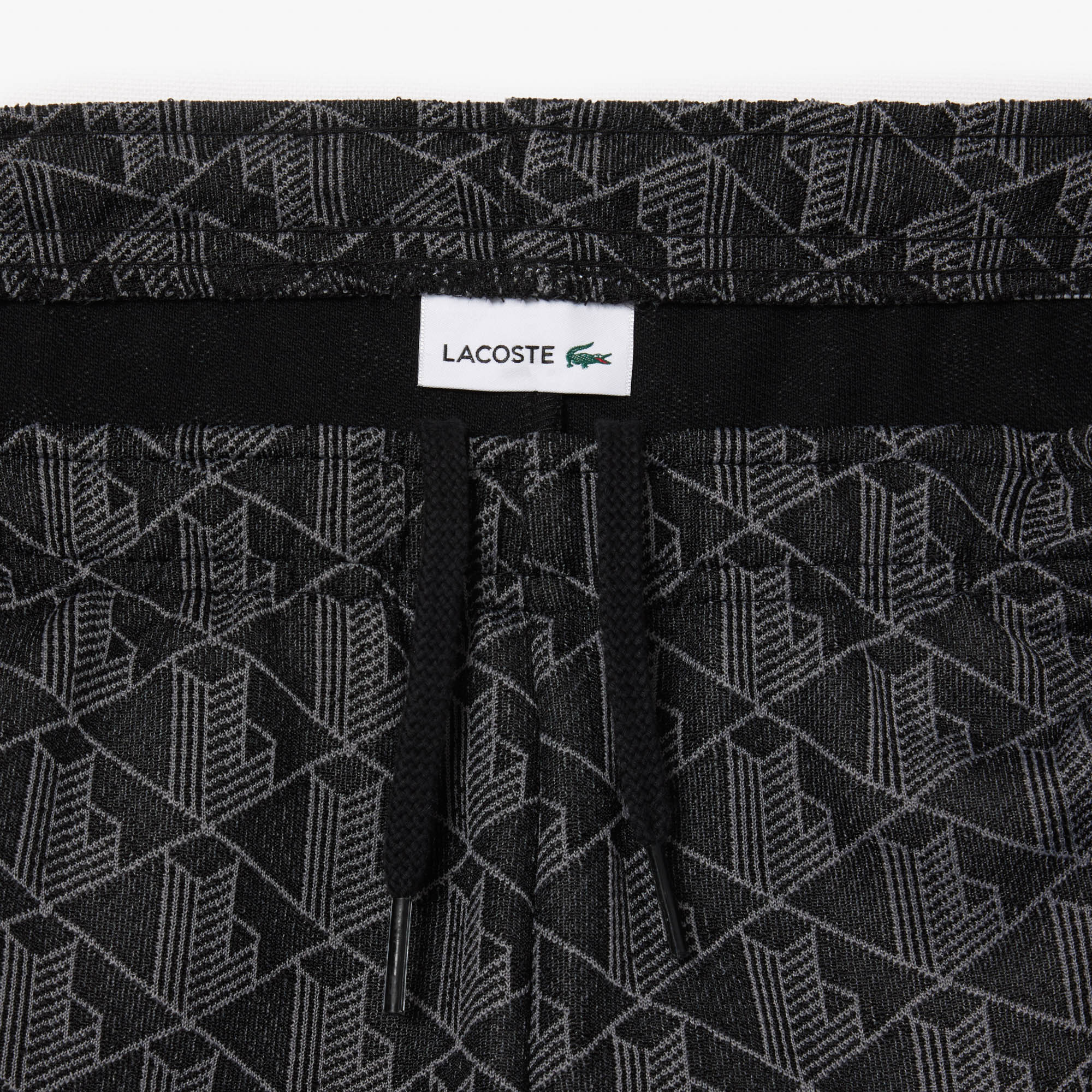 Lacoste Çocuk Monogram Siyah Eşofman Altı görsel 4