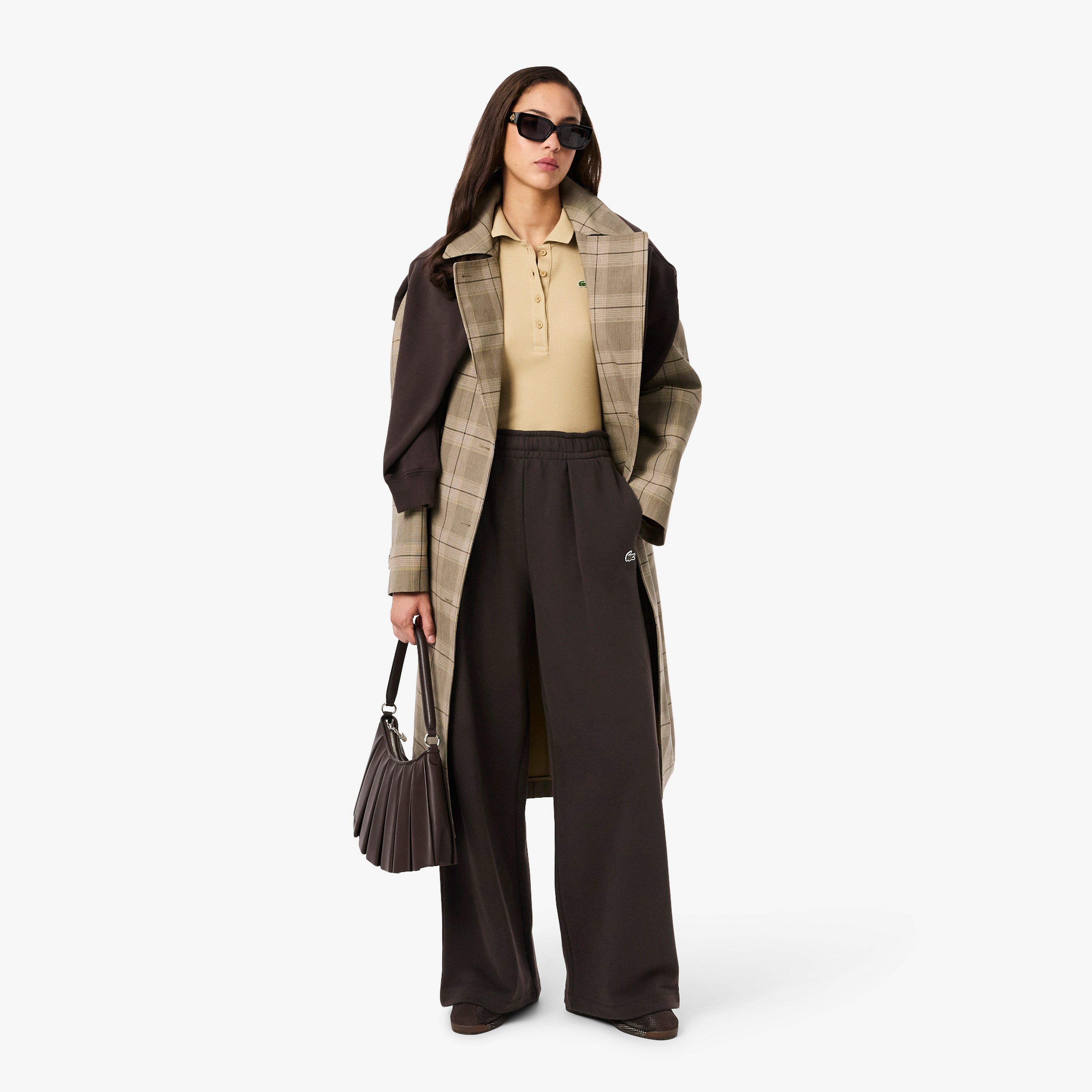 Kadın Wide Leg Kahverengi Eşofman Altı