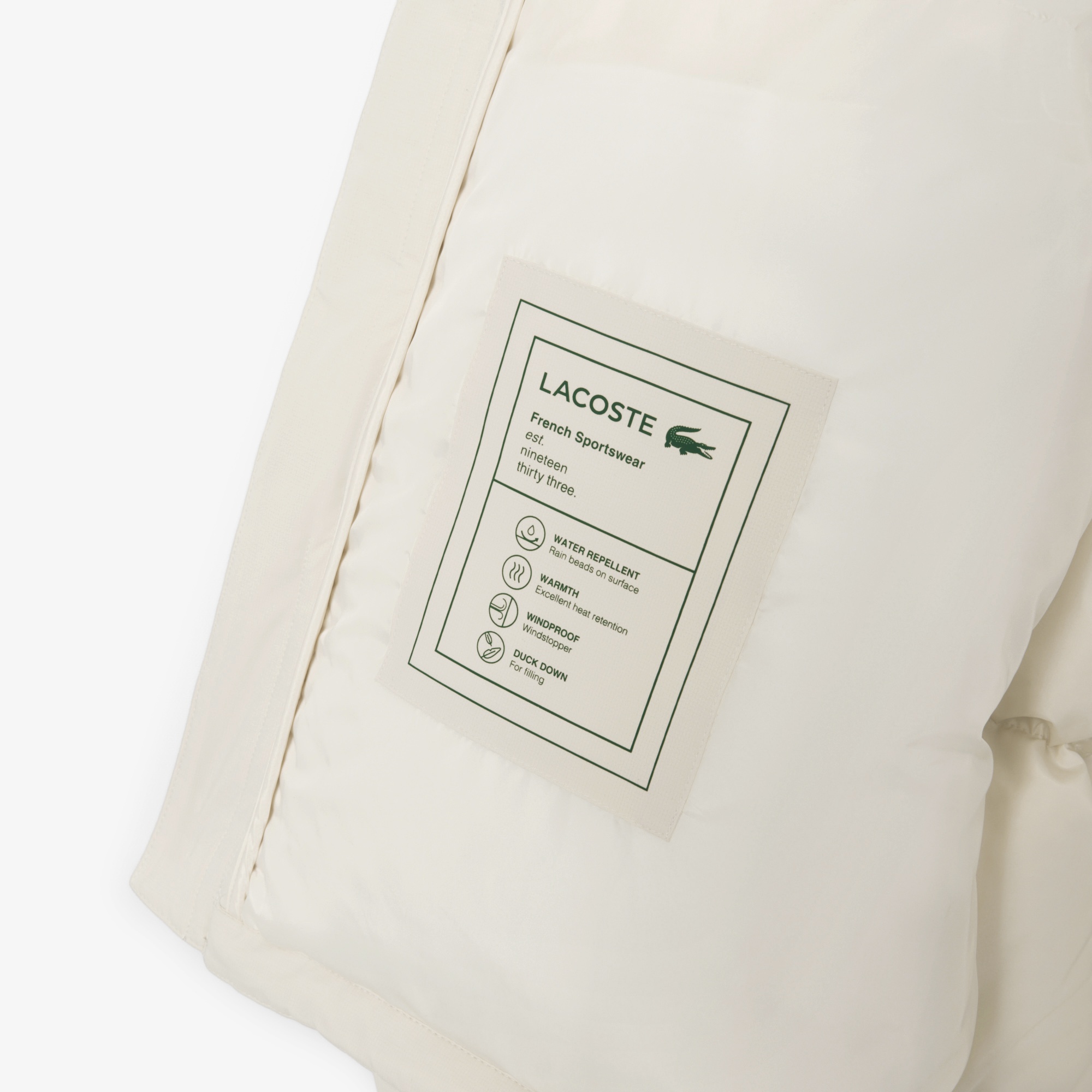 Erkek Relaxed Fit Kapüşonlu Krem Mont