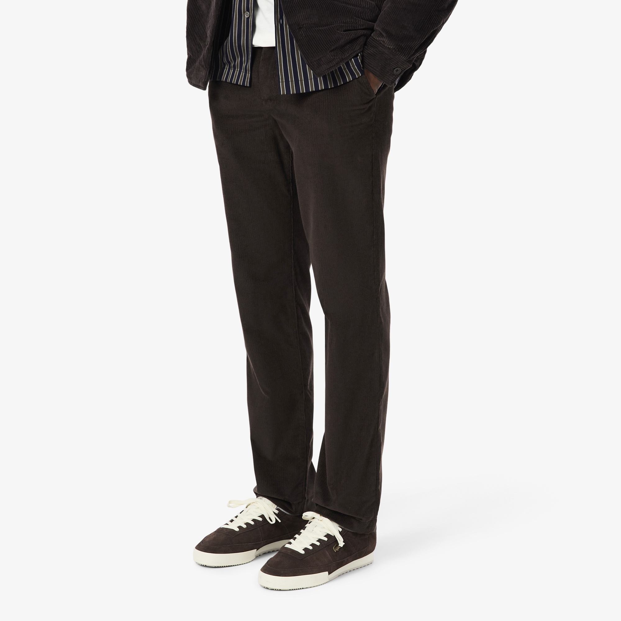 Erkek Regular Fit Chino Kahverengi Pantolon