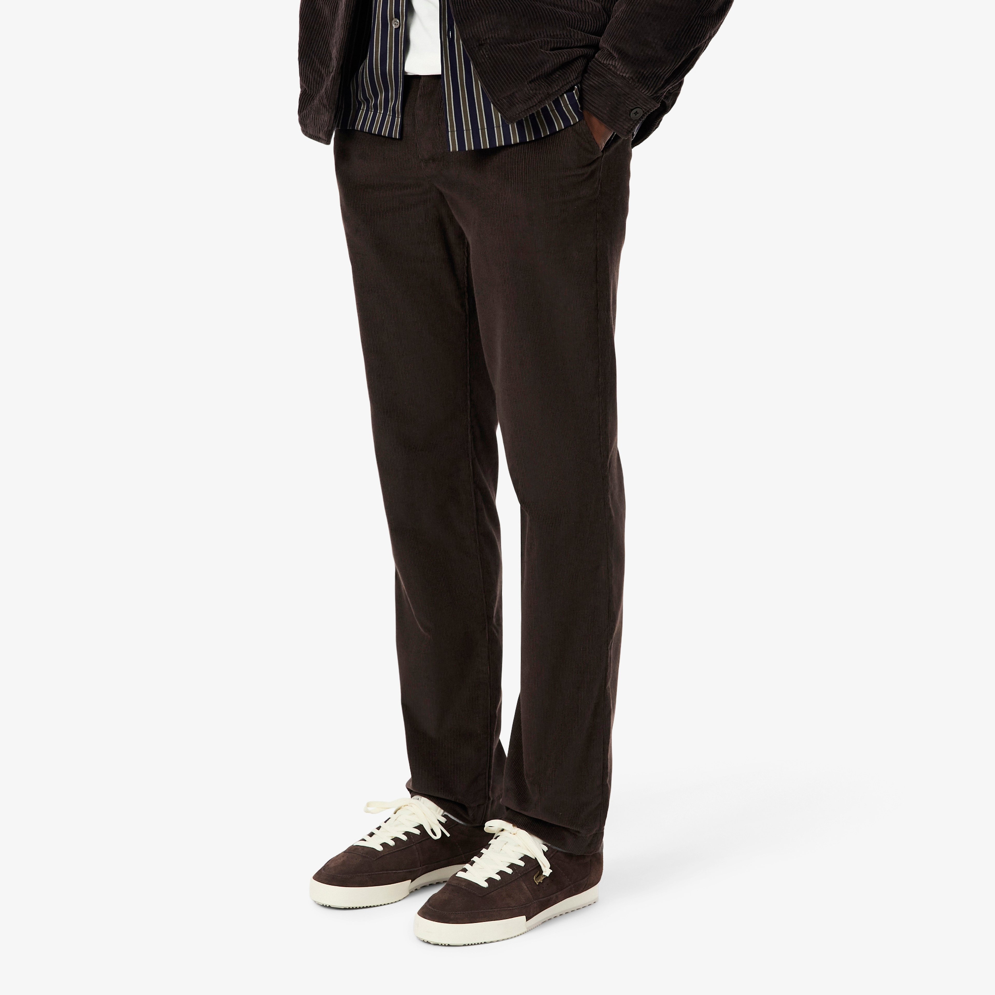 Erkek Regular Fit Chino Kahverengi Pantolon