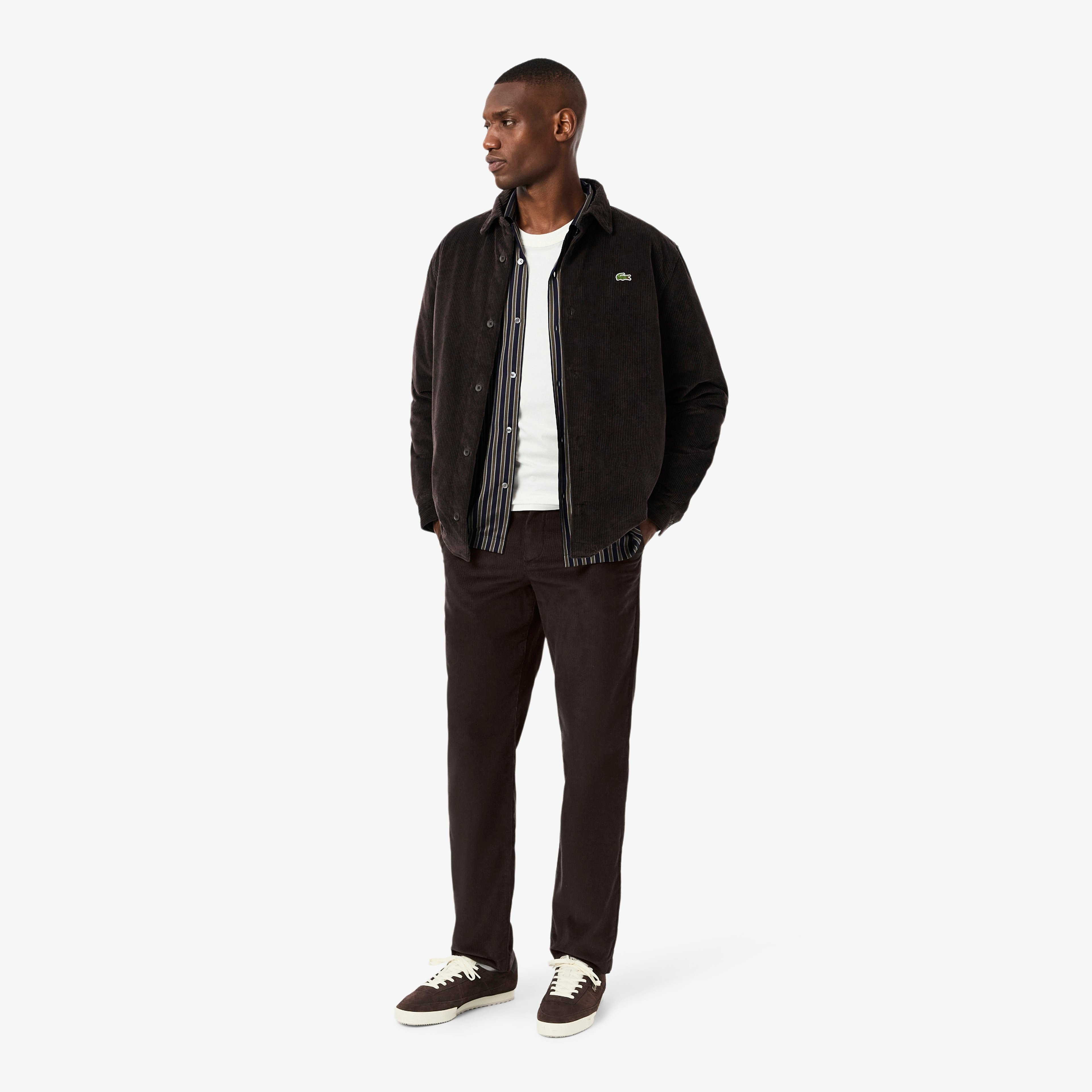 Erkek Regular Fit Chino Kahverengi Pantolon