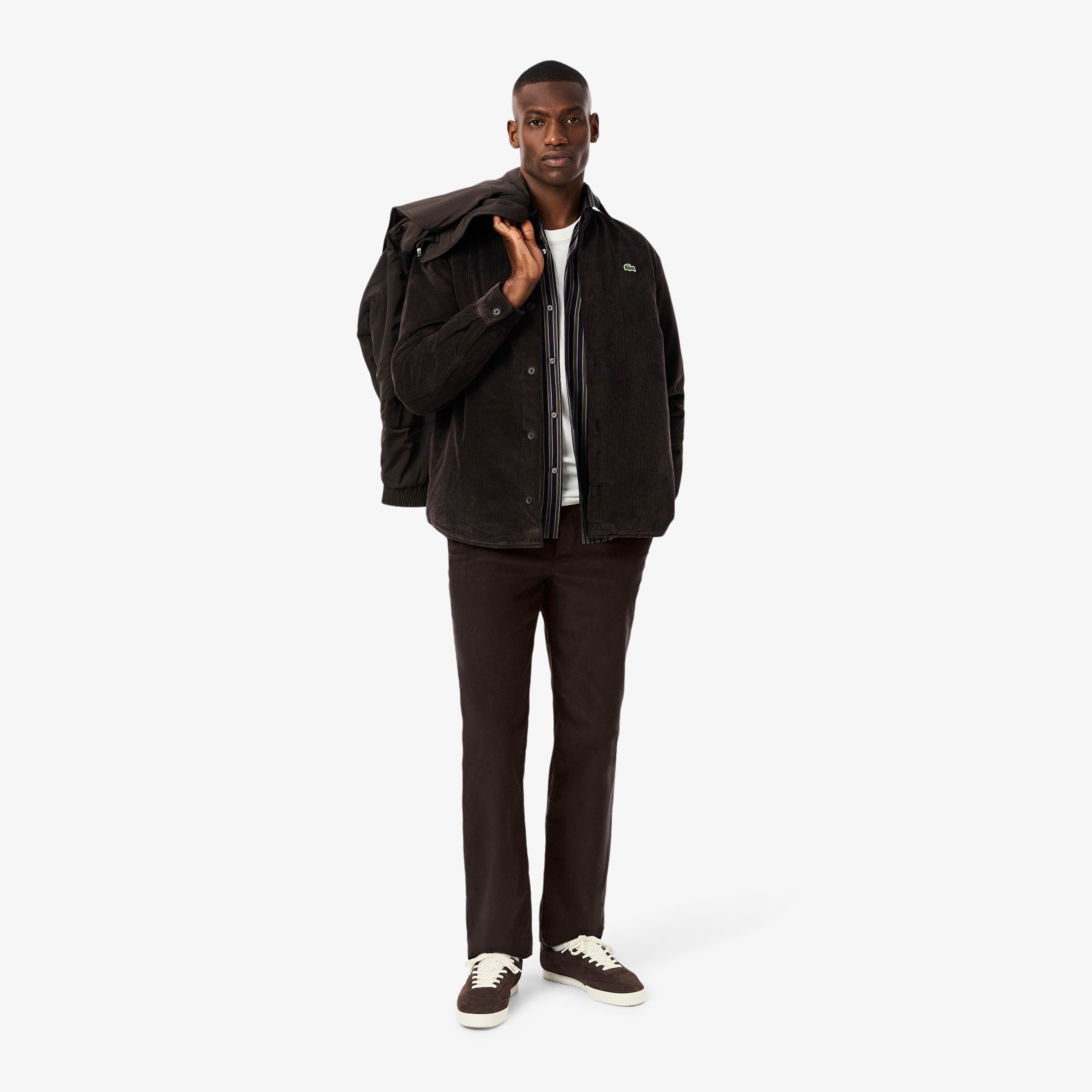 Erkek Regular Fit Chino Kahverengi Pantolon