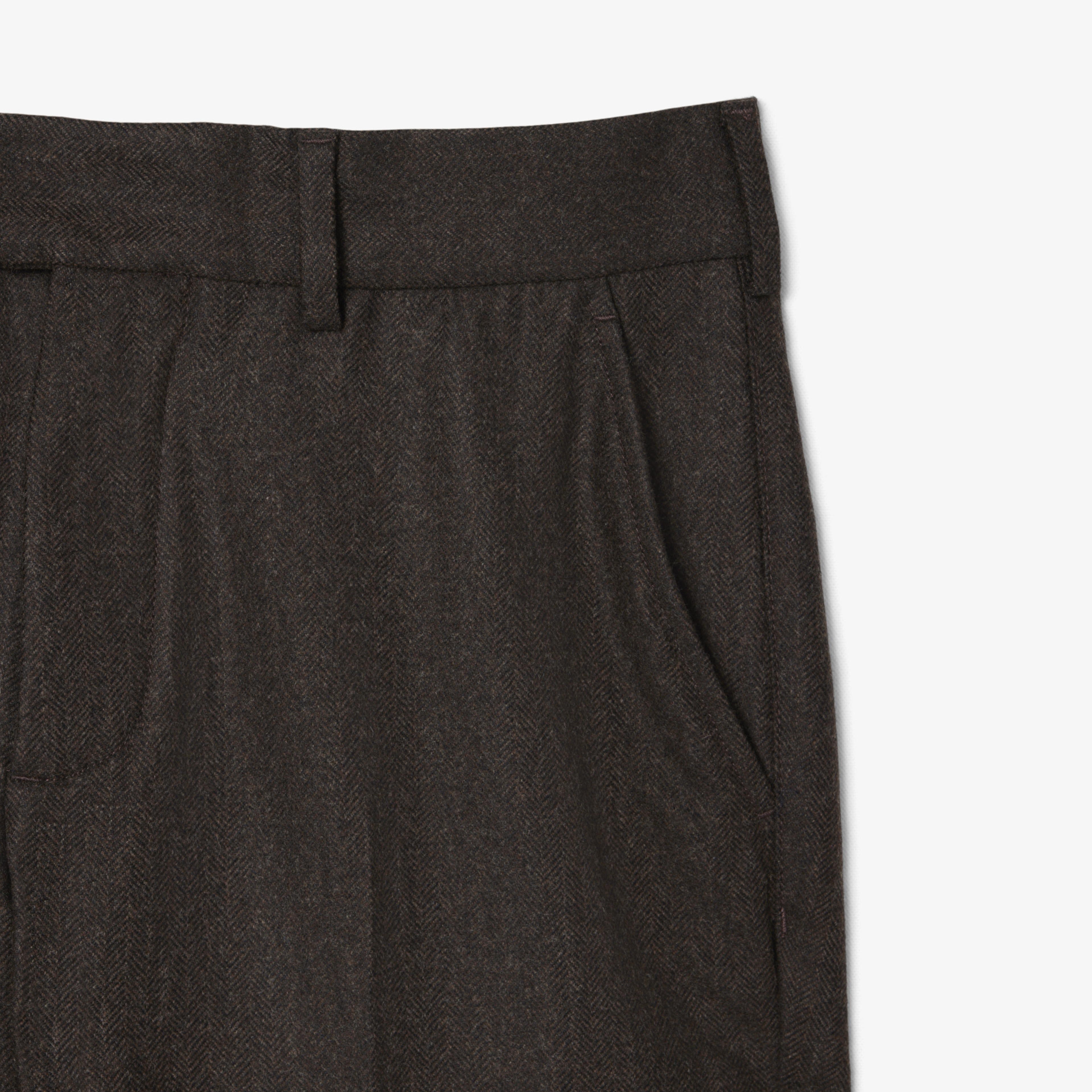 Erkek Straight Fit Kahverengi Pantolon