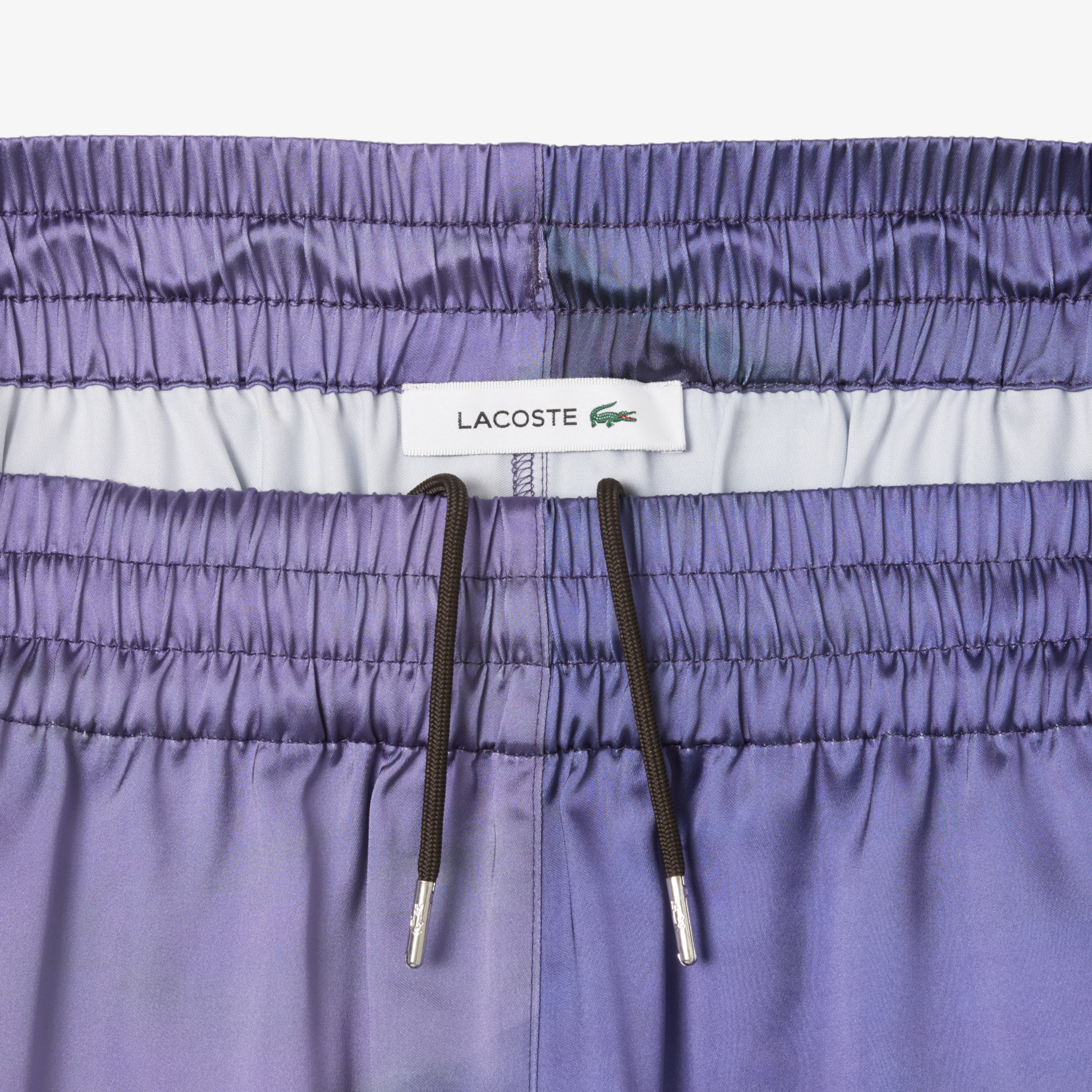 Kadın Oversize Fit Baskılı Mor Pantolon