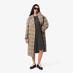 Kadın Classic Fit Uzun Kollu Bisiklet Yaka Koyu Gri Elbise Gri