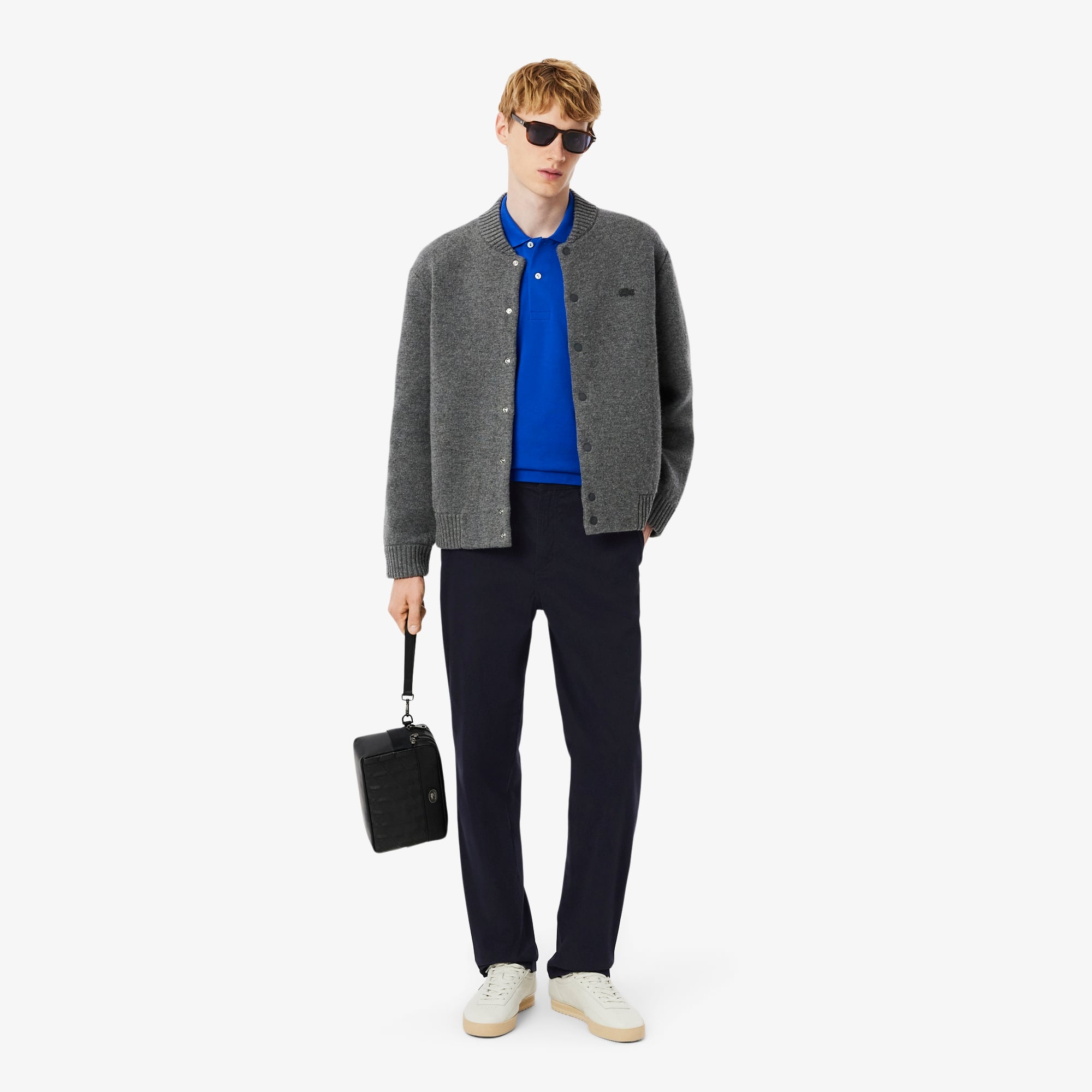 Erkek Regular Fit Chino Koyu Mavi Pantolon