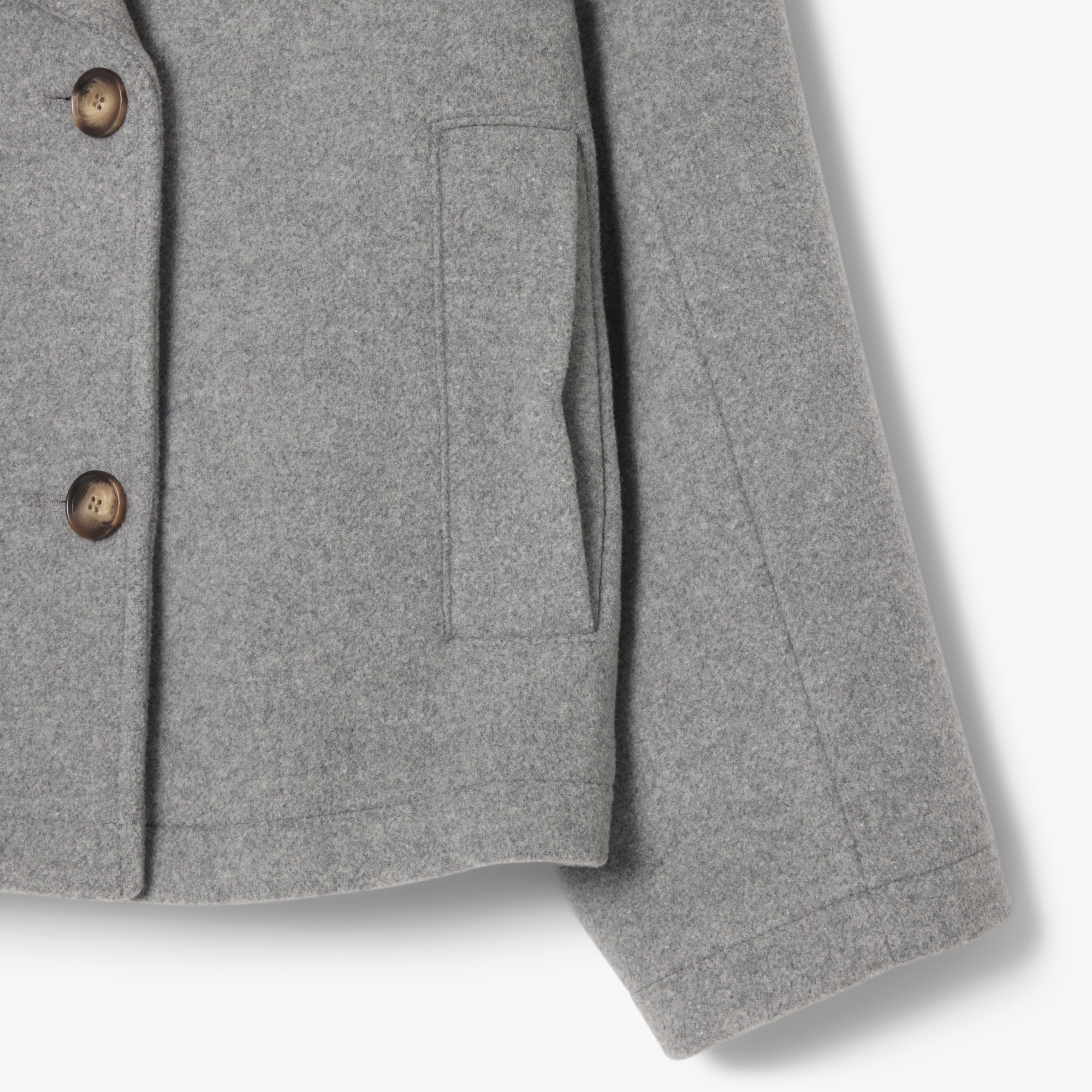 Kadın Oversize Fit Koyu Gri Kaban