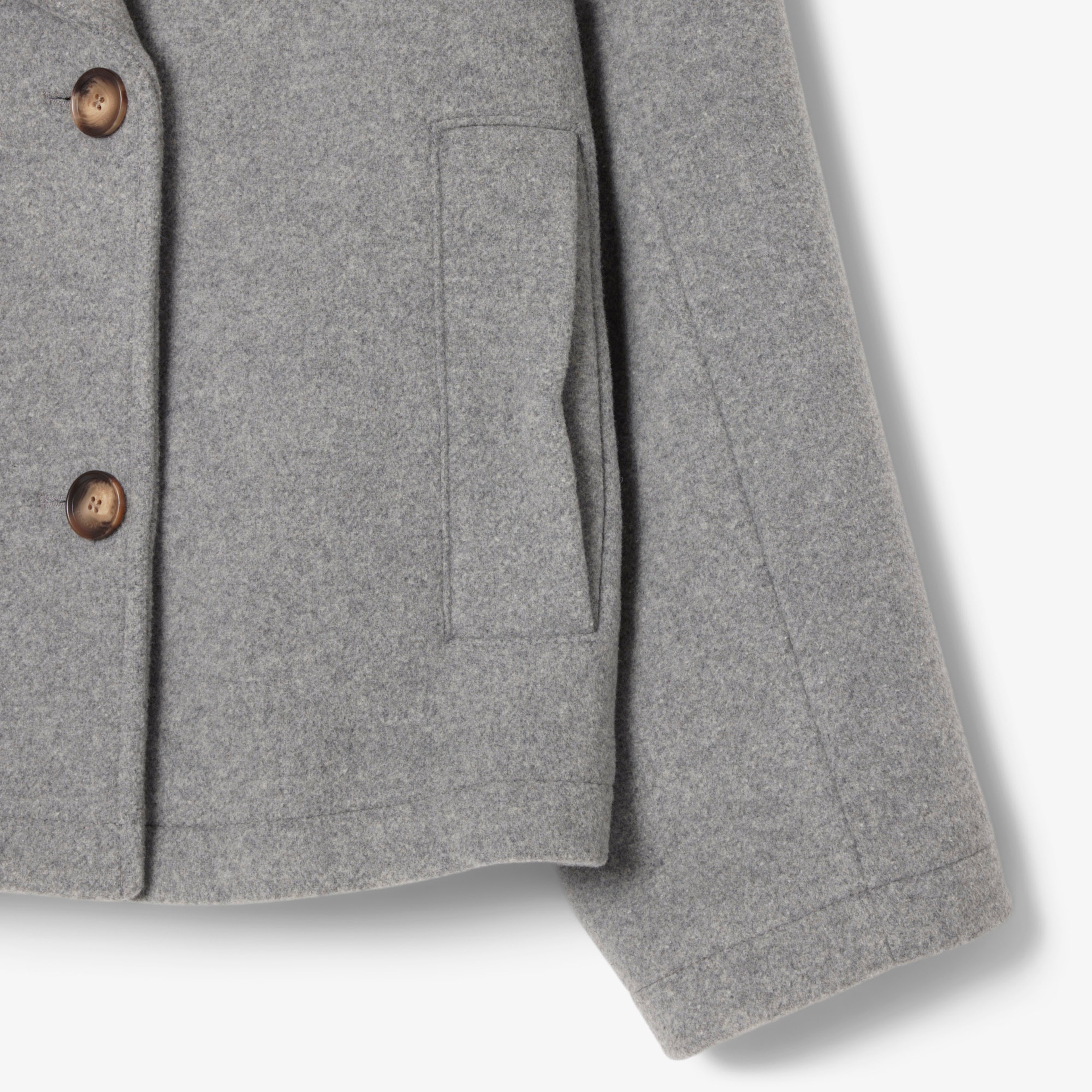 Kadın Oversize Fit Koyu Gri Kaban