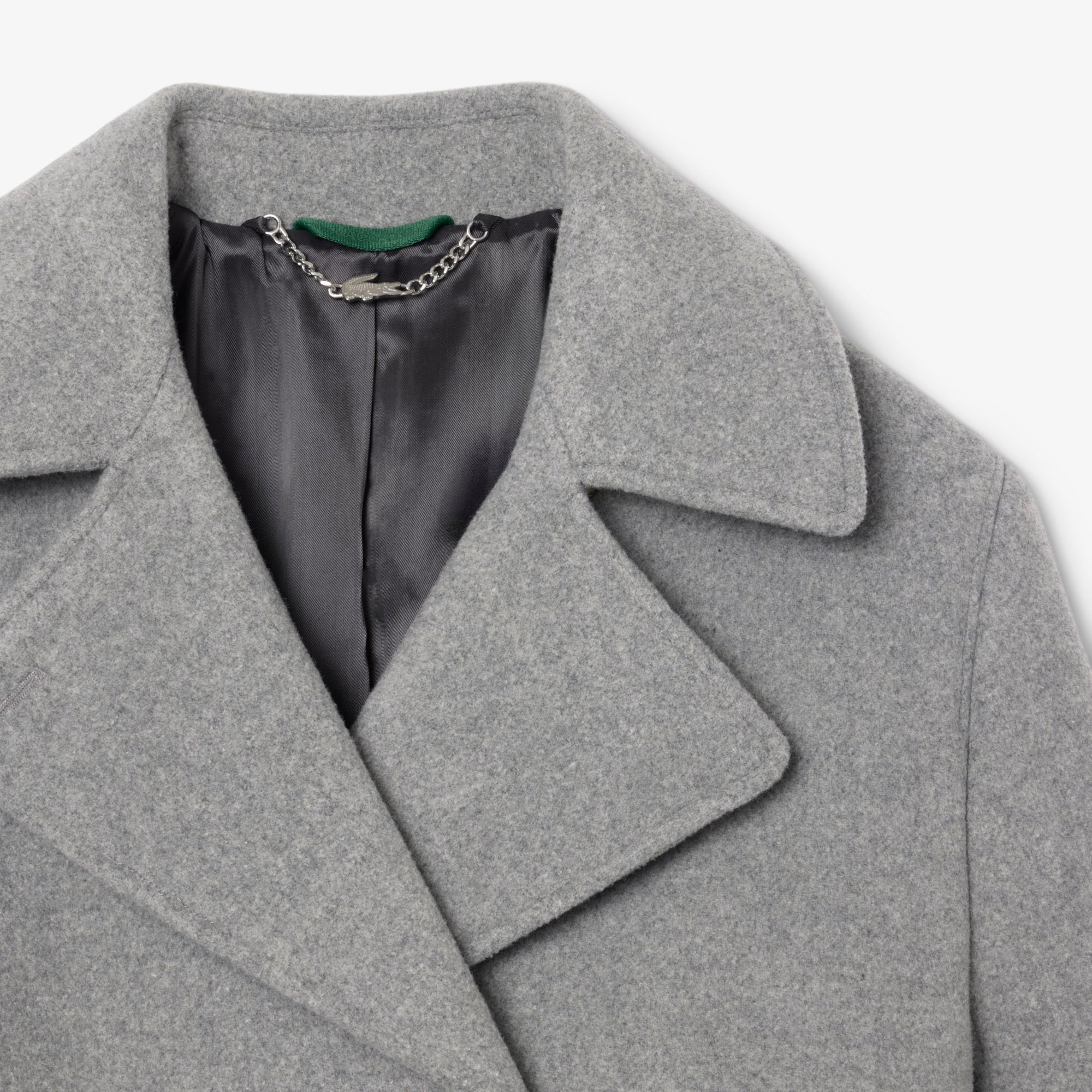 Kadın Oversize Fit Koyu Gri Kaban